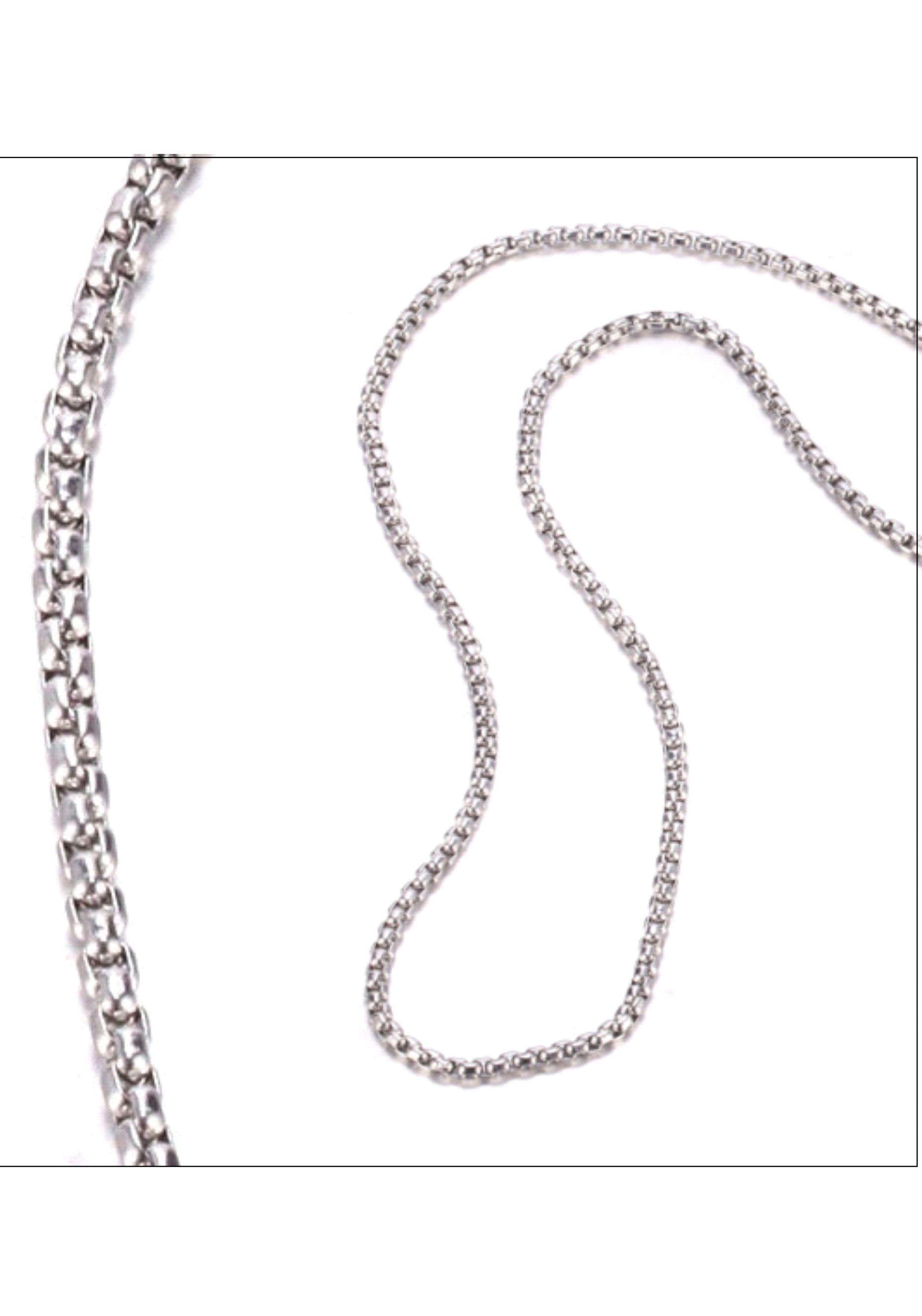 Edelstahlkette Schmuck Geschenk Venezianerkettengliederung, 2,5 mm breit