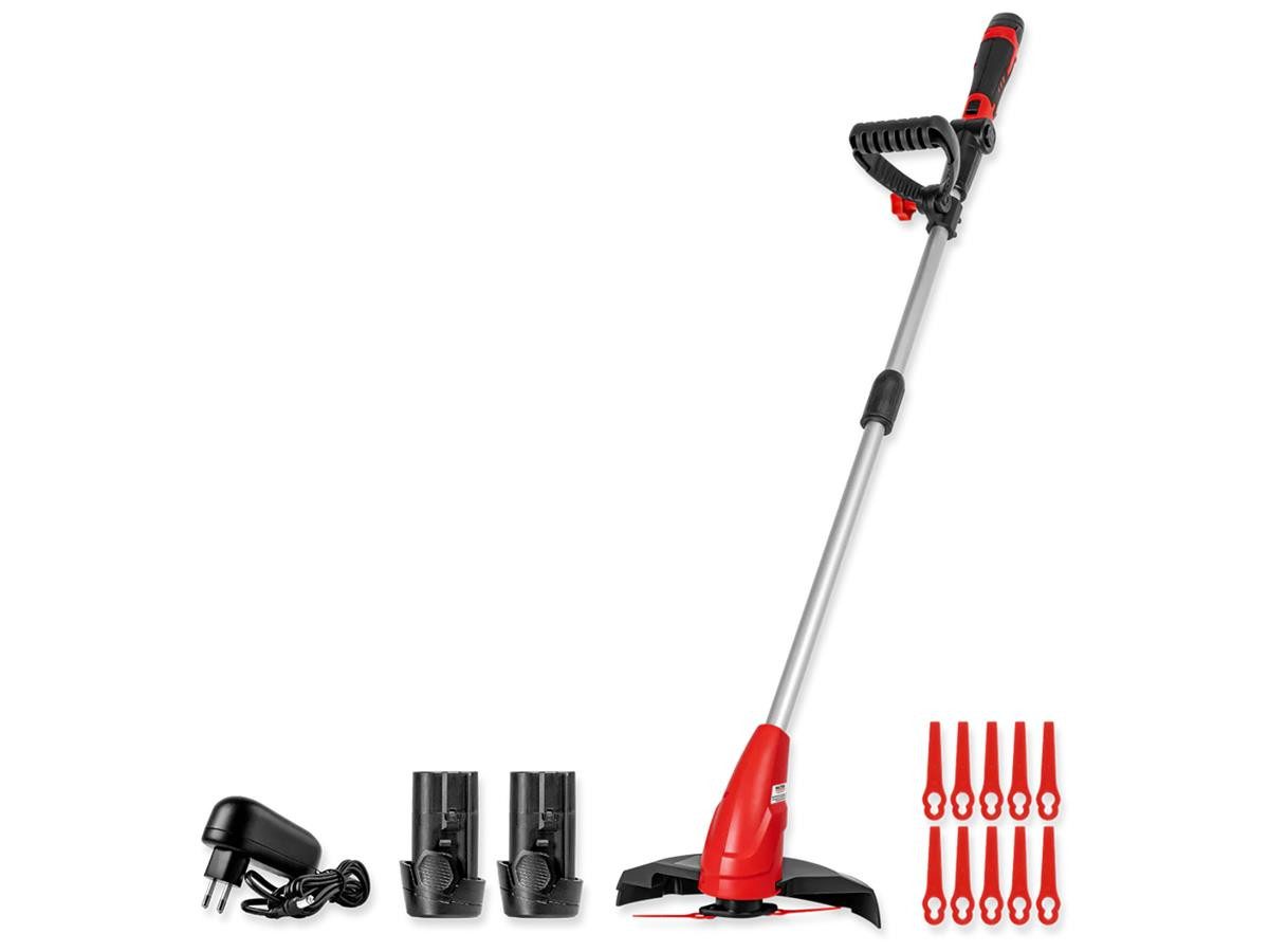 WALTER Akku-Rasentrimmer Rasentrimmer, (Set), inkl. 2 Akkus und Ladegerät, 25 cm Schnittbreite