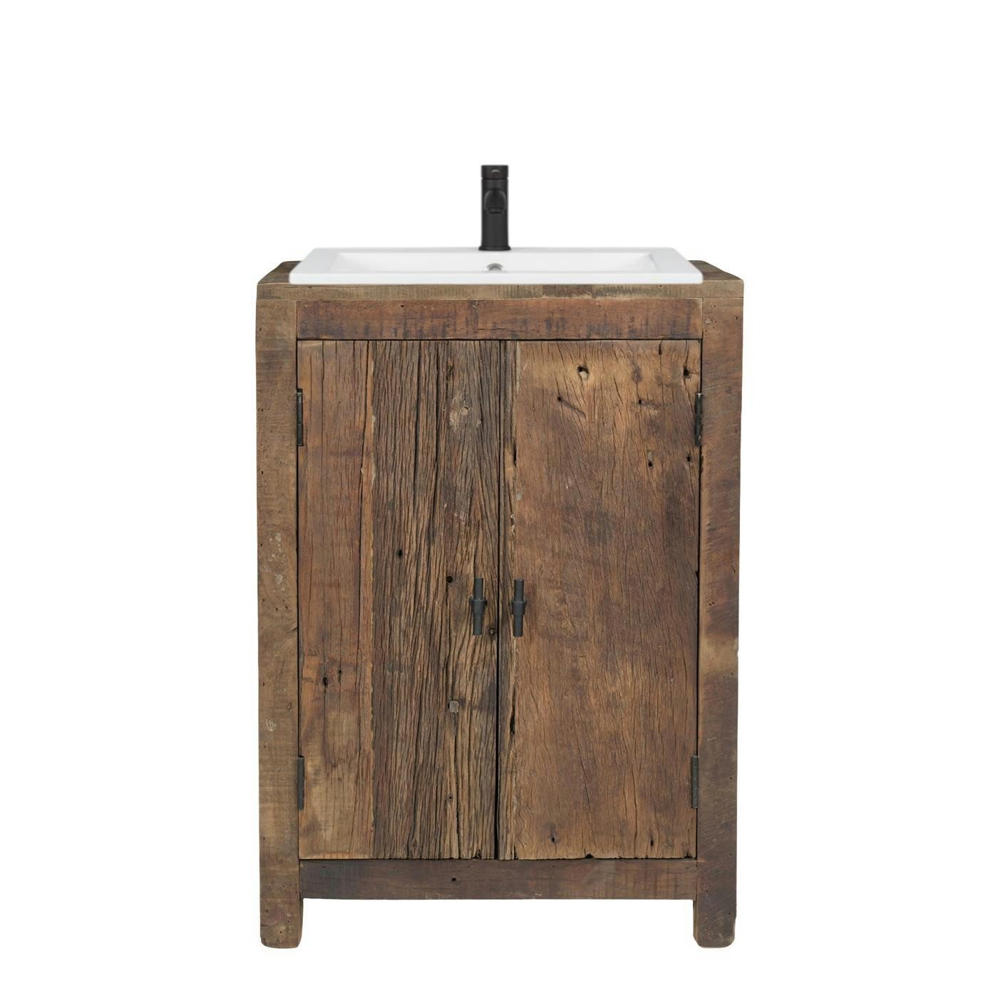 baario Waschtisch Waschtisch DRVO Altholz, massiv recycelt Treibholz Landhaus Design