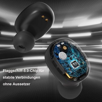 Diida Bluetooth Kopfhörer, True Wireless Bluetooth 5.2, Wasserdicht IPX6, In-Ear-Kopfhörer (Steuerung für Anrufe und Musik,True Wireless)