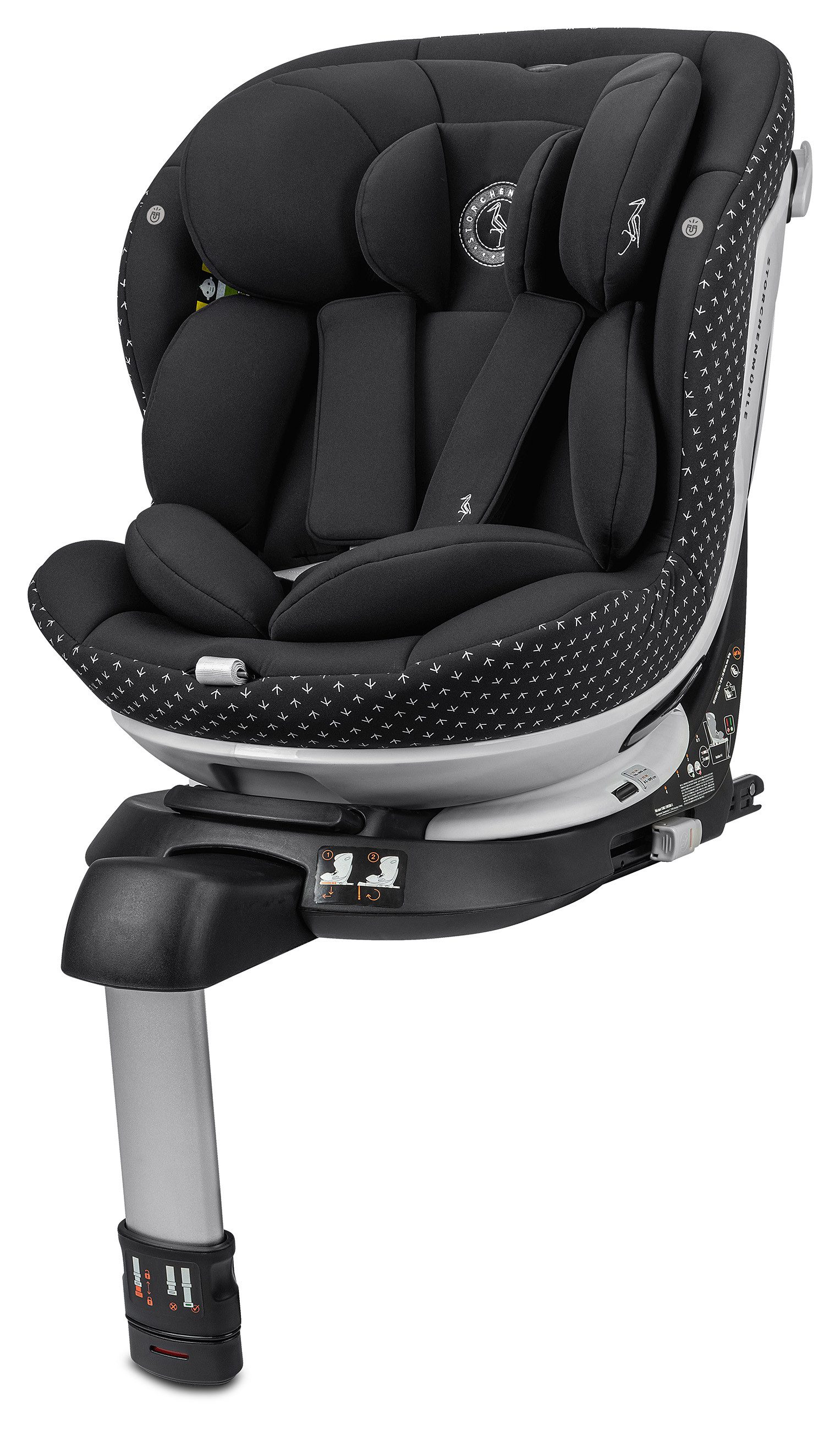 Storchenmühle Autokindersitz Niki start, ab: ab Geburt, bis: 4 Jahre, ab: 40 cm, bis: 105 cm, drehbarer 360° Kindersitz mit Standfuß