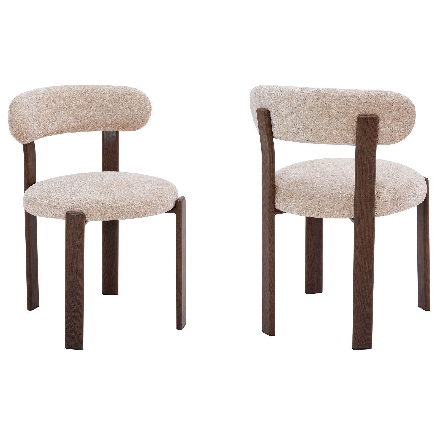 alesvelt Esszimmerstuhl BROOKE mit Rückenlehne und gepolsterte Sitzfläche (2er/4er/6er- Set), 52x50,5x76,5H CM – Bild 5 von 5