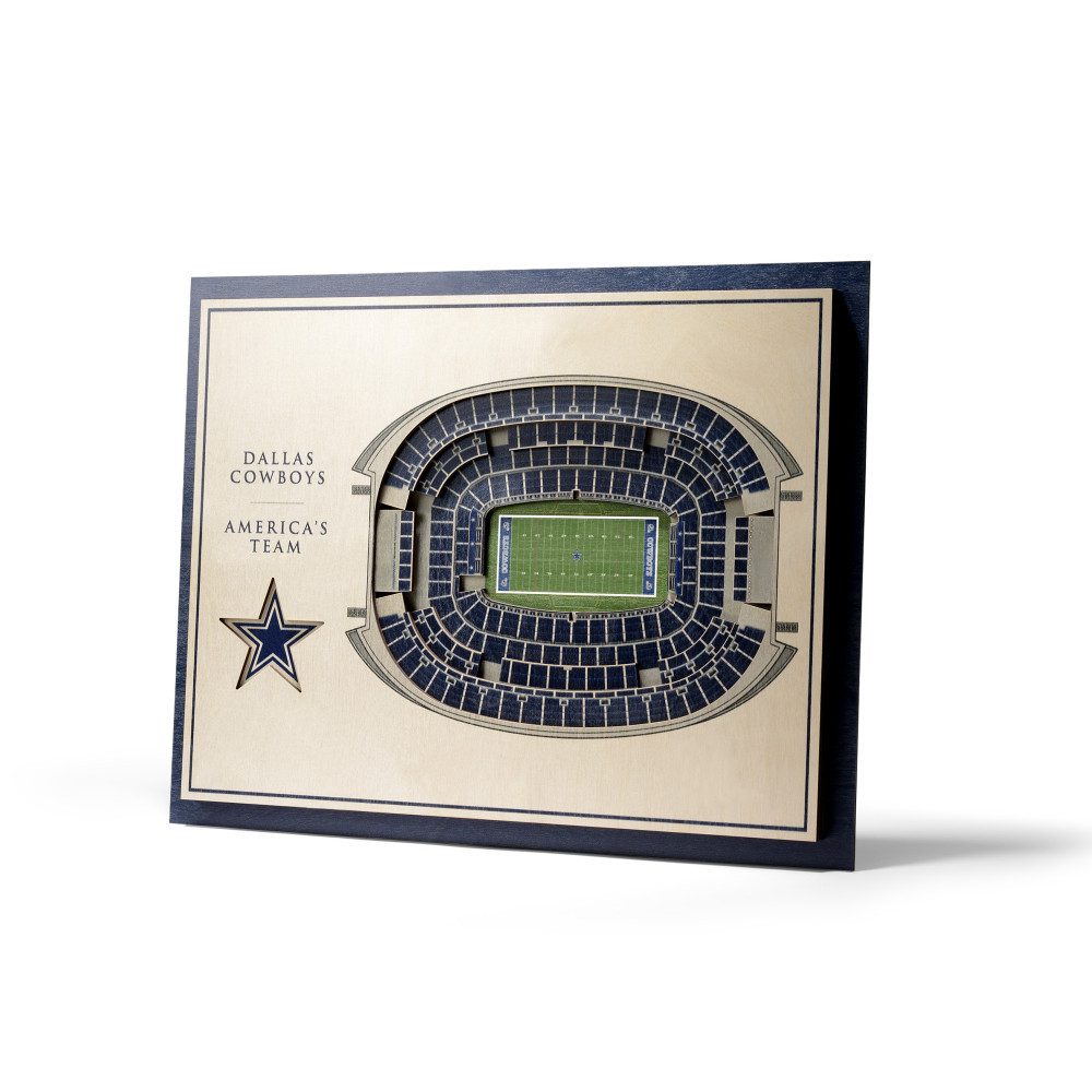 Dallas Cowboys Wanddekoobjekt Dallas Cowboys 5-Layer 3D Stadium View
