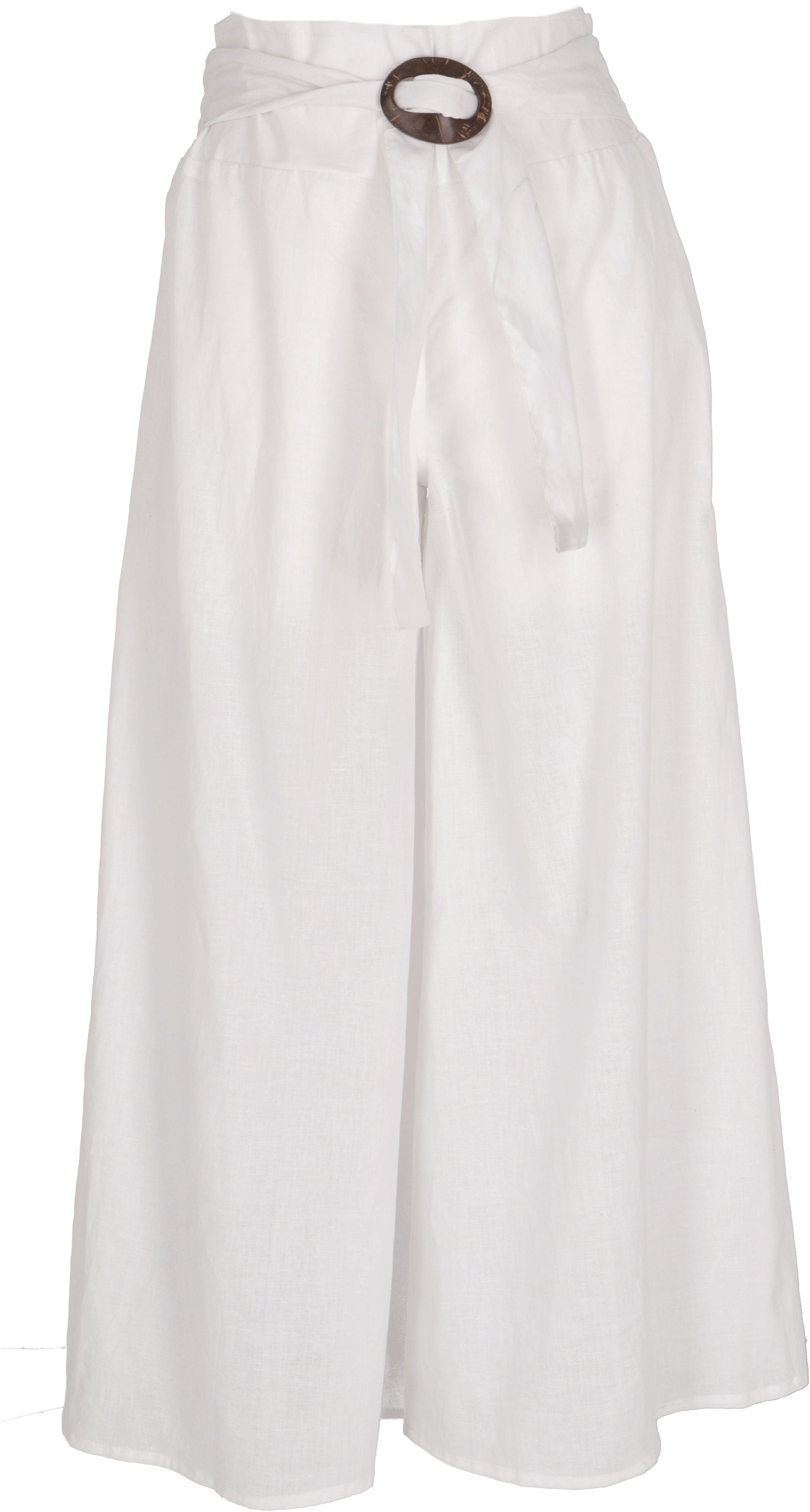 Guru-Shop Relaxhose Luftige Sommerhose mit Kokosschnalle, Boho.. alternative Bekleidung