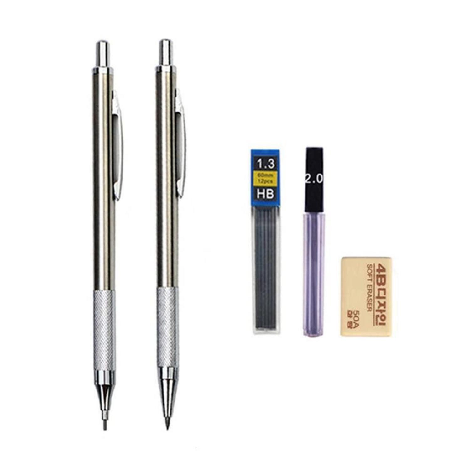 LuxusKollektion Druckbleistift Druckbleistift-Set Metall, diverse Stärken