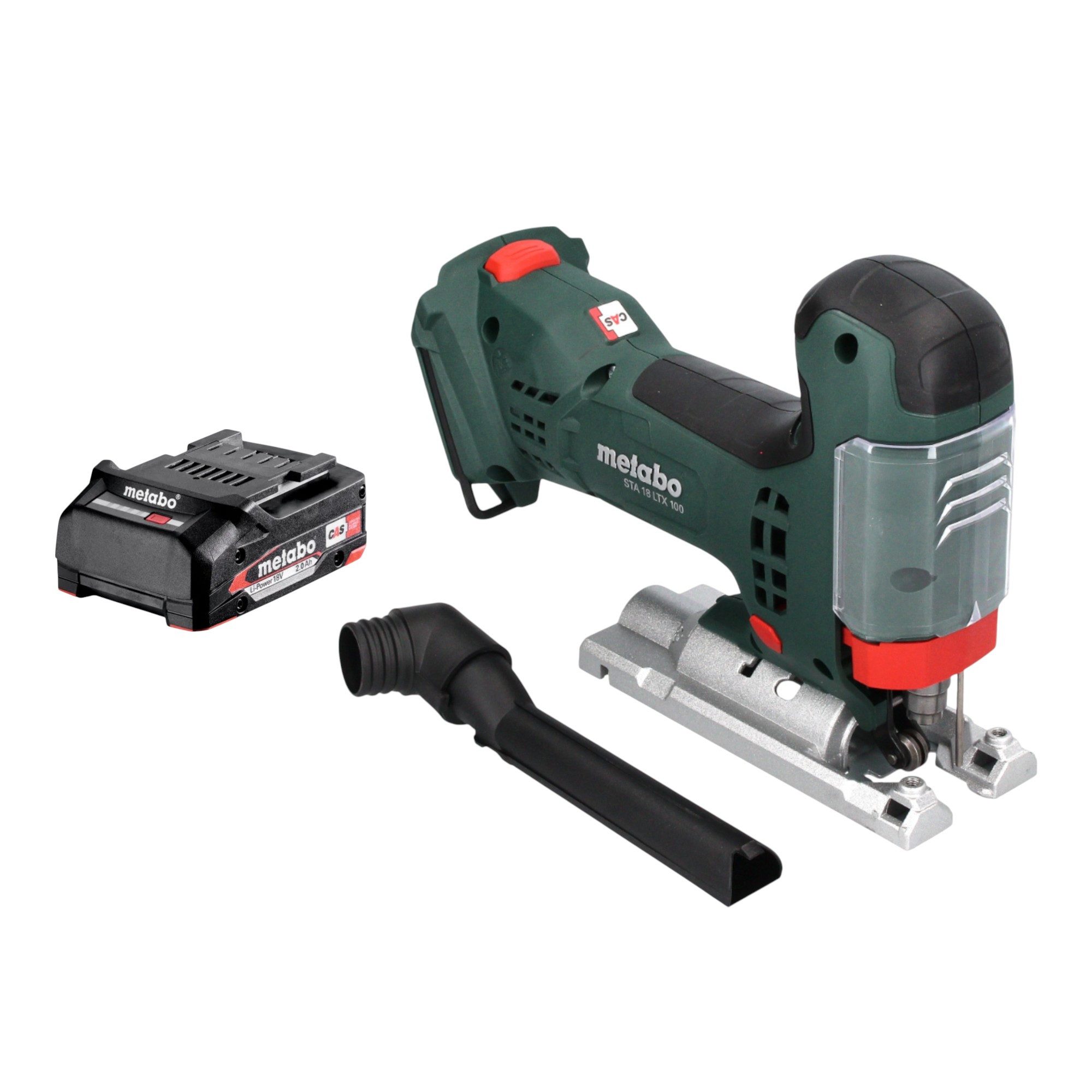 metabo Stichsäge STA 18 LTX 100 18 V Brushless + 1x Akku 2,0 Ah - ohne Ladegerät