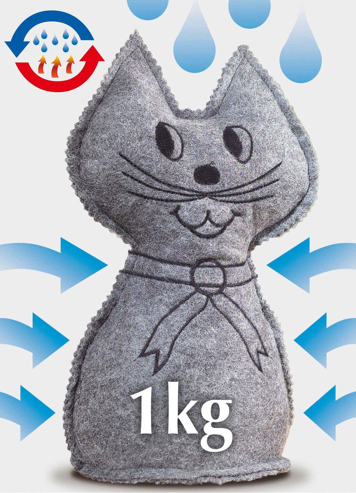 WENKO Luftentfeuchter Katze, für 0 m³ Räume, 3 Monate wirksam günstig online kaufen