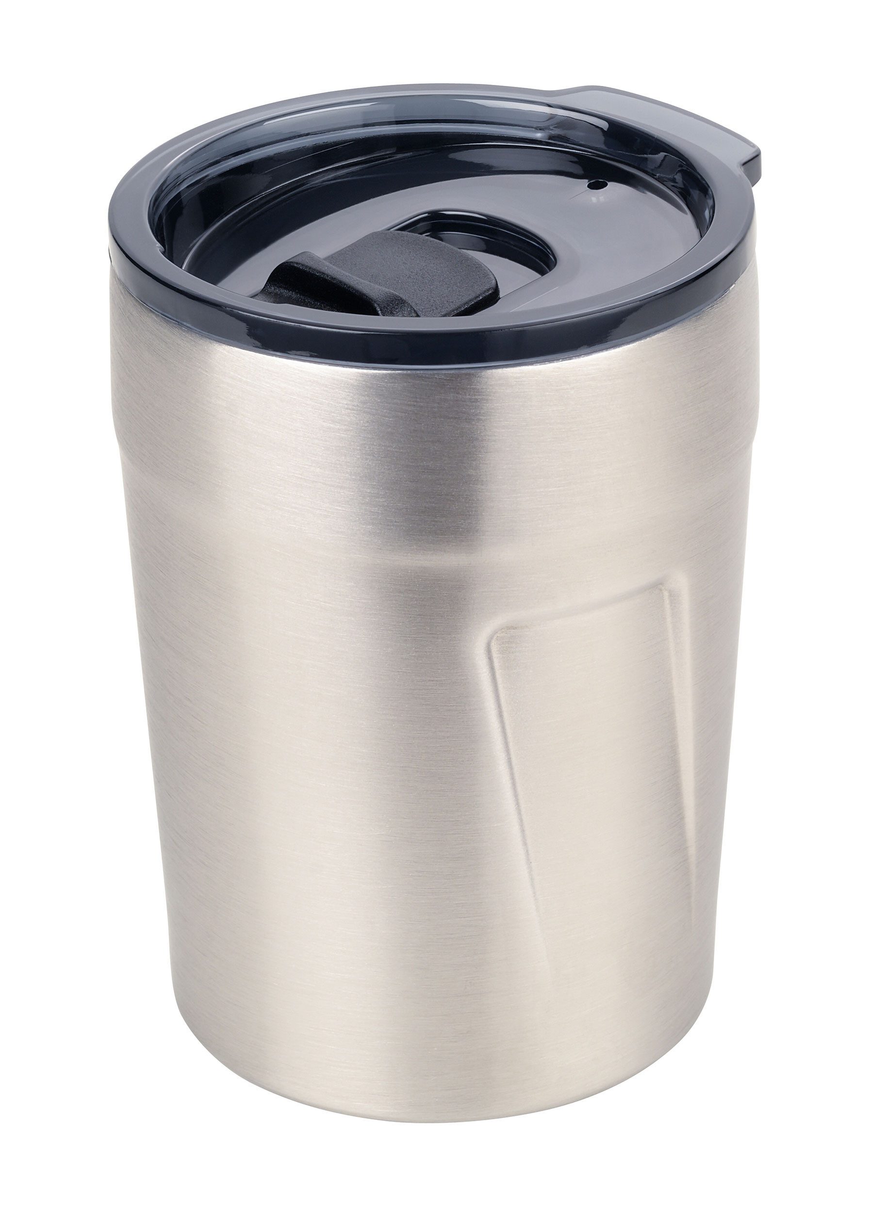 TROIKA Thermobecher ESPRESSO DOPPIO 160 ml – doppelwandiger Mini Coffee to go Becher, Edelstahl, BPA-freier Kunststoff, schwappsicher & nachhaltig