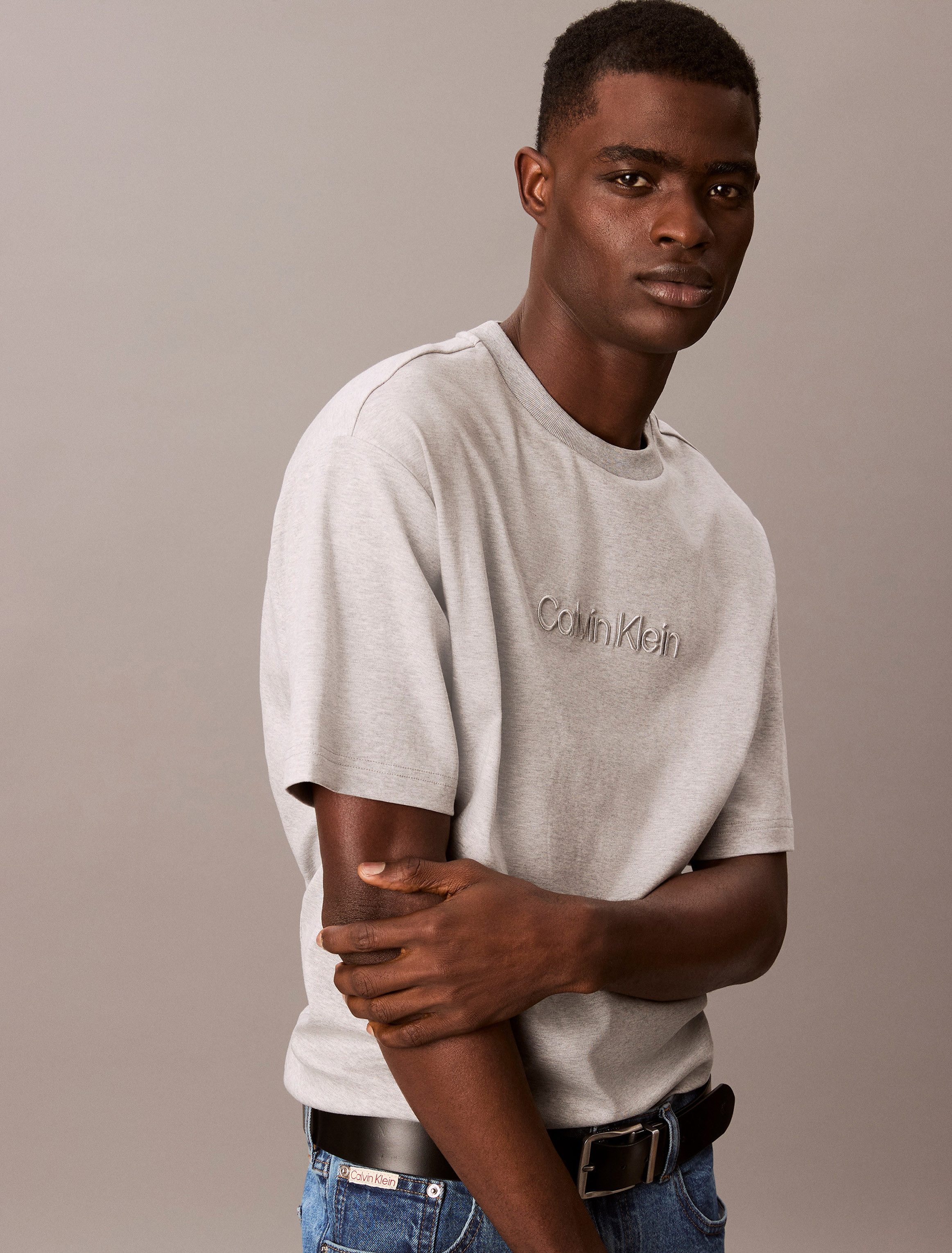 Calvin Klein T-Shirt A - Rel Fashion Logo Tee Mit Rundhalsausschnitt günstig online kaufen