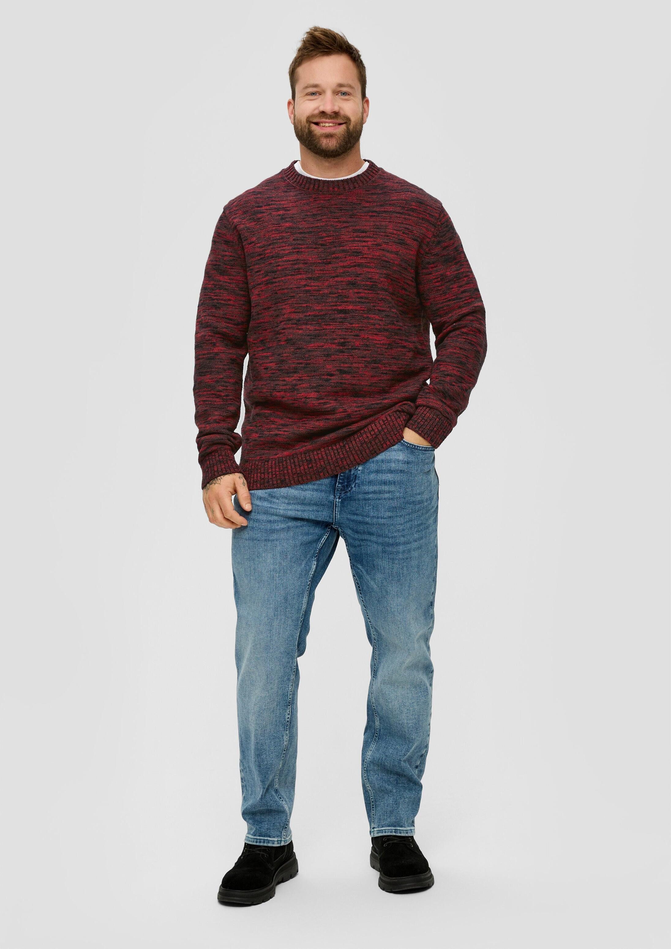 s.Oliver Longpullover Strickpullover Strickpullover aus Effektgarn