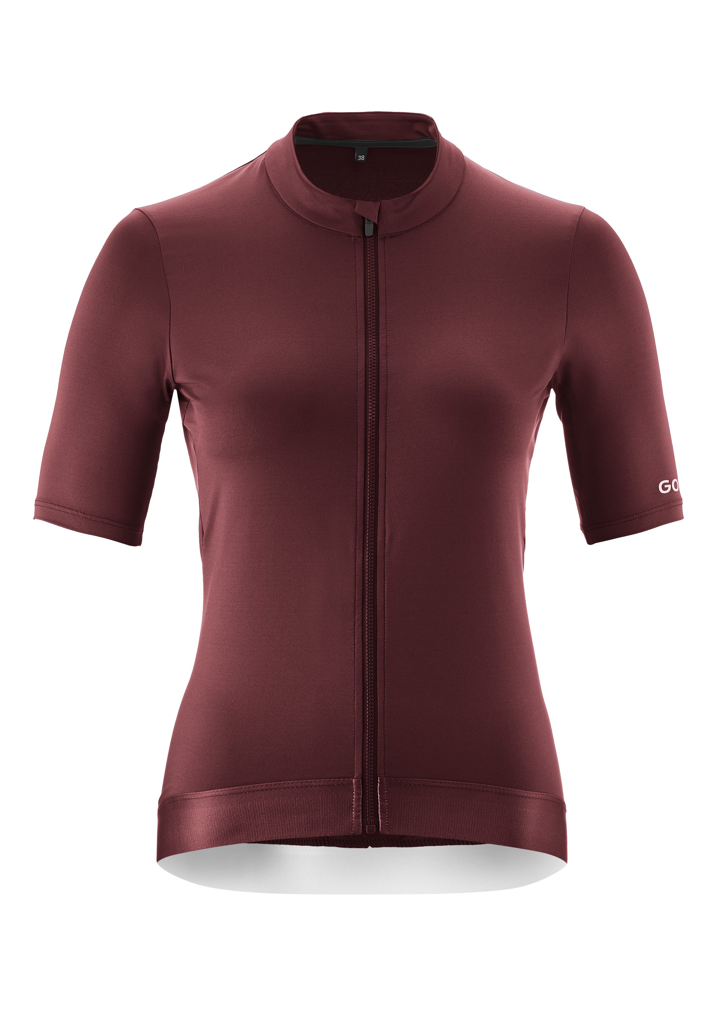 Gonso Radtrikot Road Jersey W Damen Fahrradtrikot kurzarm, Full-Zip Trikot, Rückentasche, Slim Fit