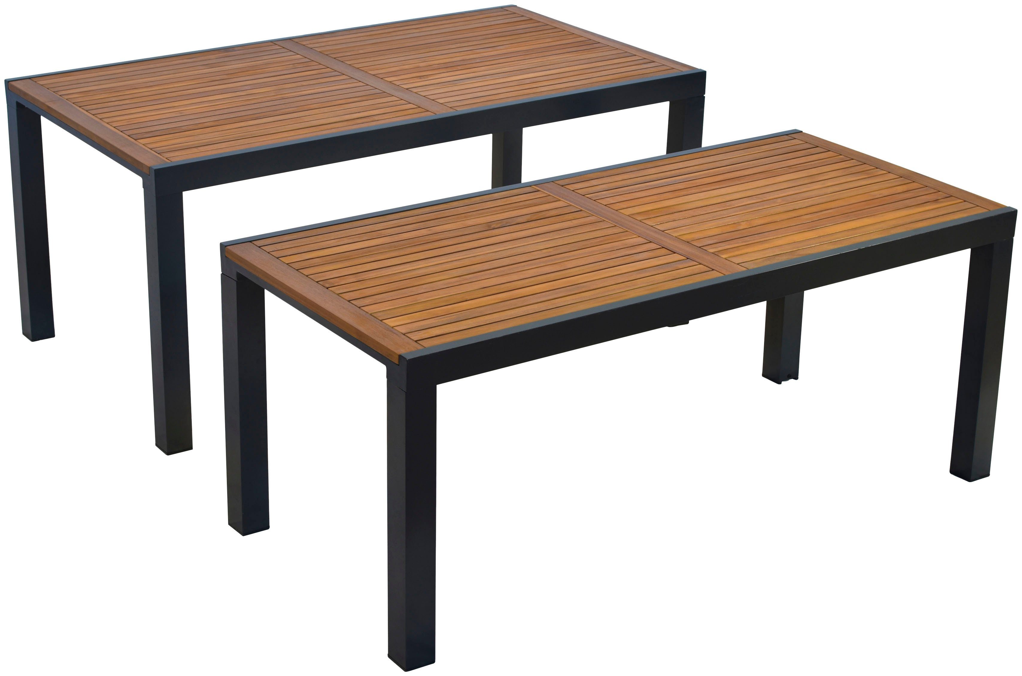 MERXX Gartentisch Flex, BxTxH: 180-300x100x74/80 cm