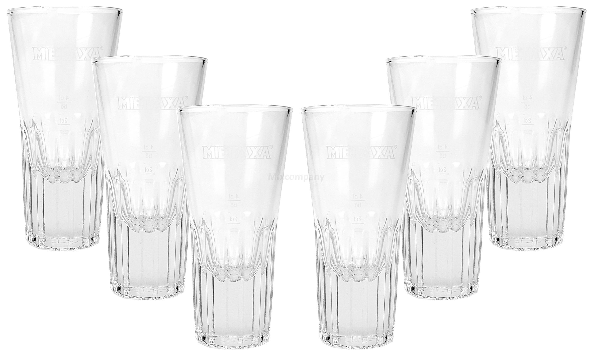 AXA Gläser-Set Metaxa Glas Gläser Set - 6x Gläser 2/4cl geeicht