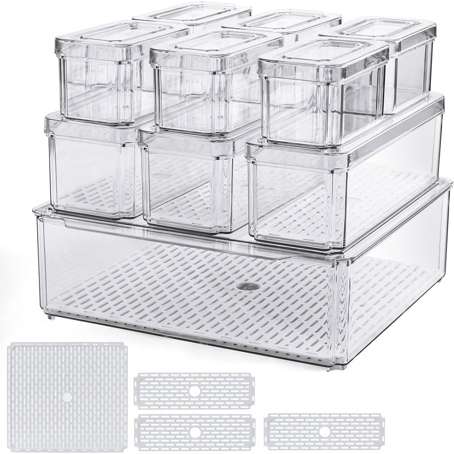 SURFOU Aufbewahrungsbox Kühlschrank Organizer Schublade 10 günstig online kaufen