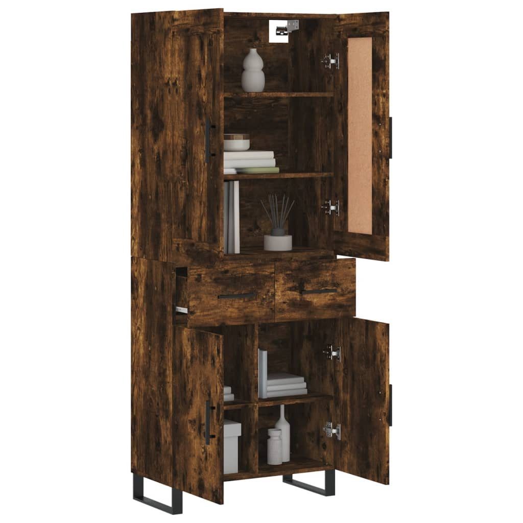 vidaXL Highboard Highboard Räuchereiche 69,5x34x180 cm günstig online kaufen