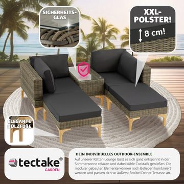 tectake Loungeset Bellaria, (Set, 5-tlg)