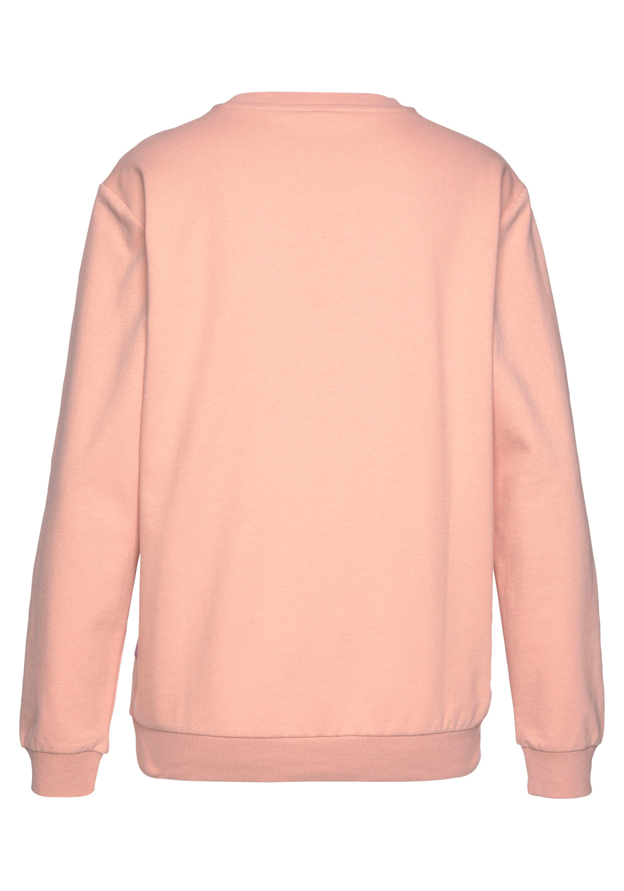 Loungeanzug Sweatshirt apricot-roségoldfarben LASCANA