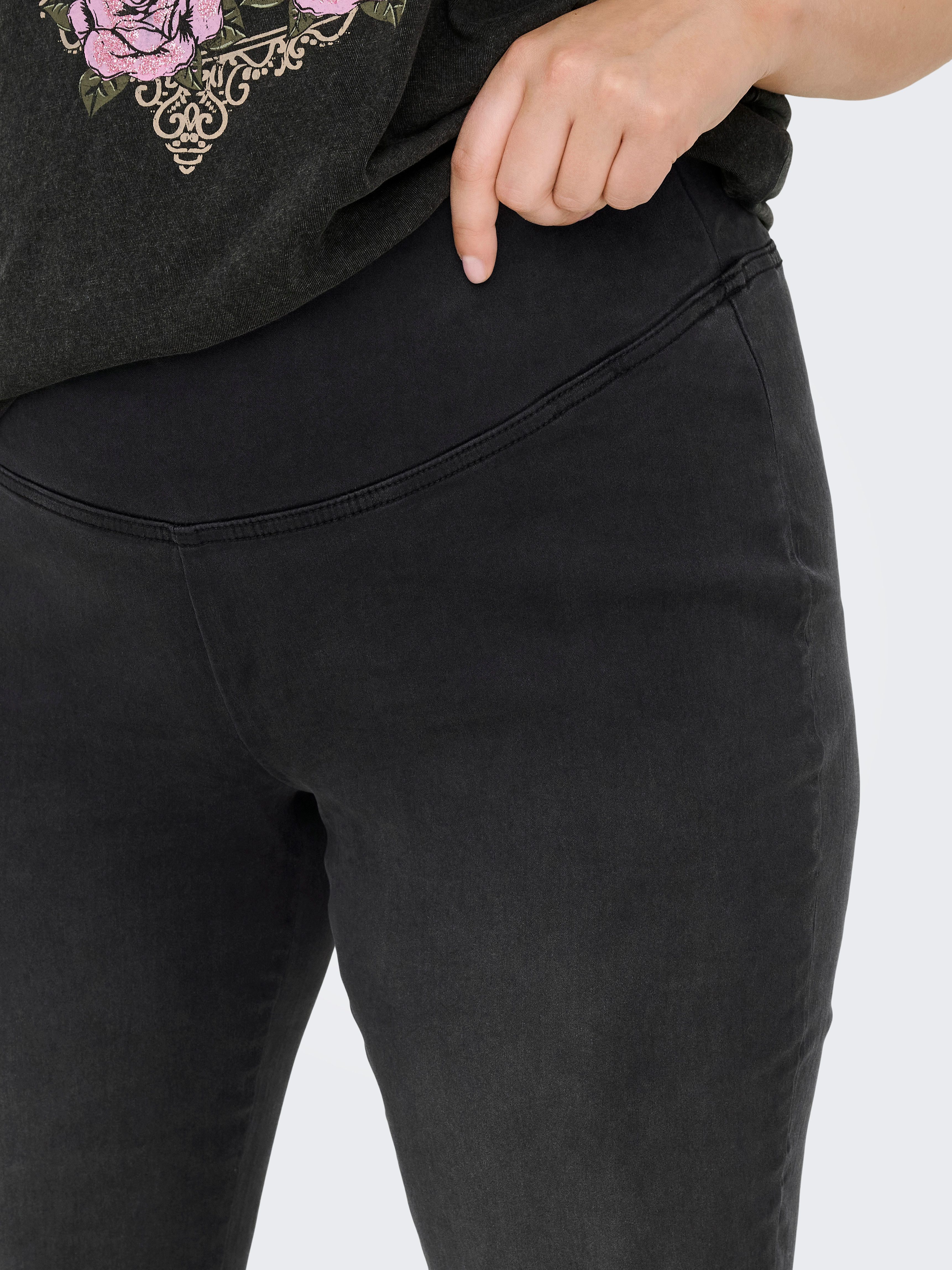 ONLY CARMAKOMA Jeansleggings CARROYAL MID WAIST FLARED LEGGING