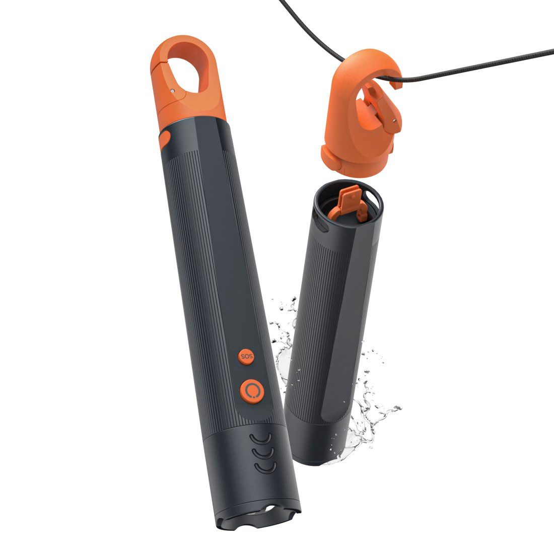 Hama LED Taschenlampe LED-Taschenlampe, Batterien, stoßfest, Aluminium, 4 Modi+SOS, Zoom, stromsparend, 250m Leuchtweite, robust