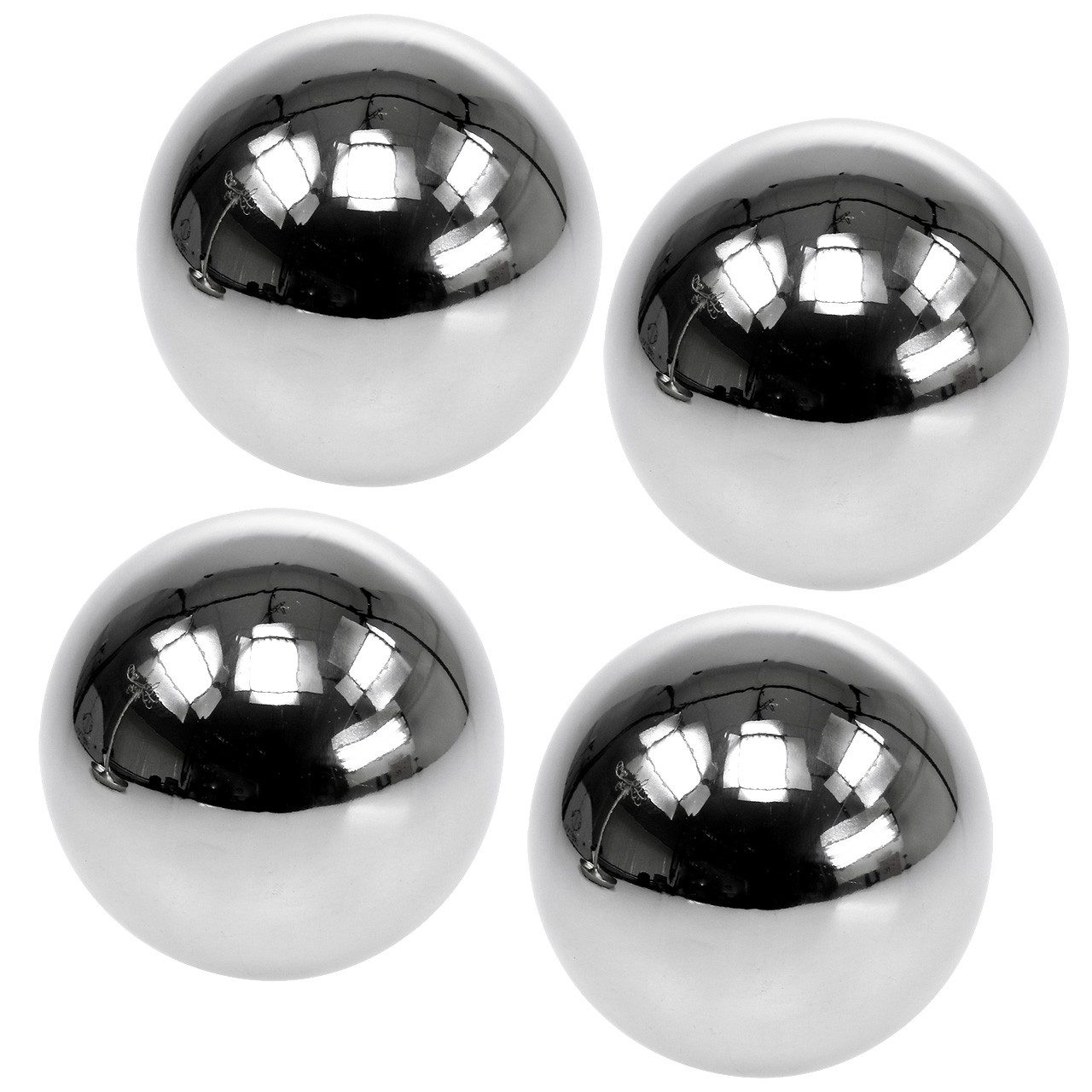 Florists Products Gartenfigur Edelstahl Dekokugeln Ø6cm 10er Set - Moderne Dekoration für, 10 Stück