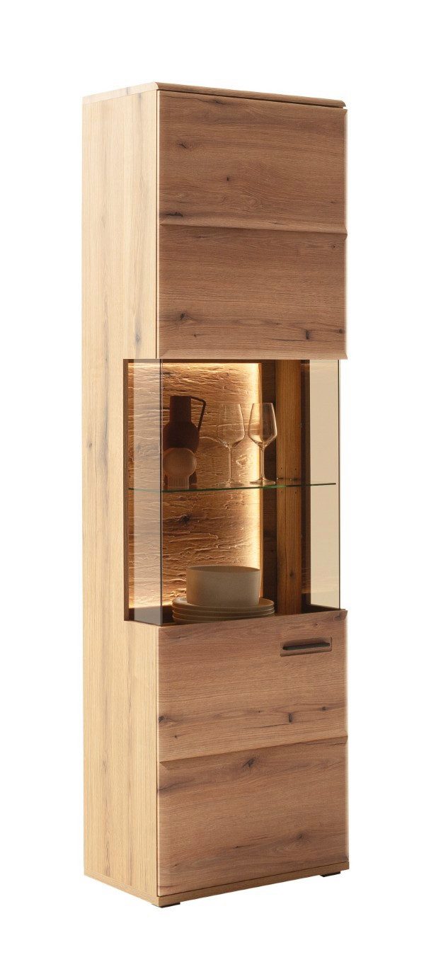 MCA furniture Vitrine Vitrine Naxos, Eiche Evoke, ohne Beleuchtung