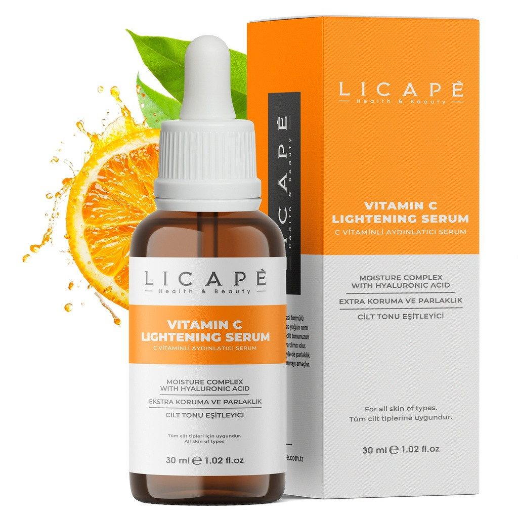 Gesichtspflege Licape® Vitamin C Serum Gesicht, 30ml, Hochdosiertes Hyaluron Serum