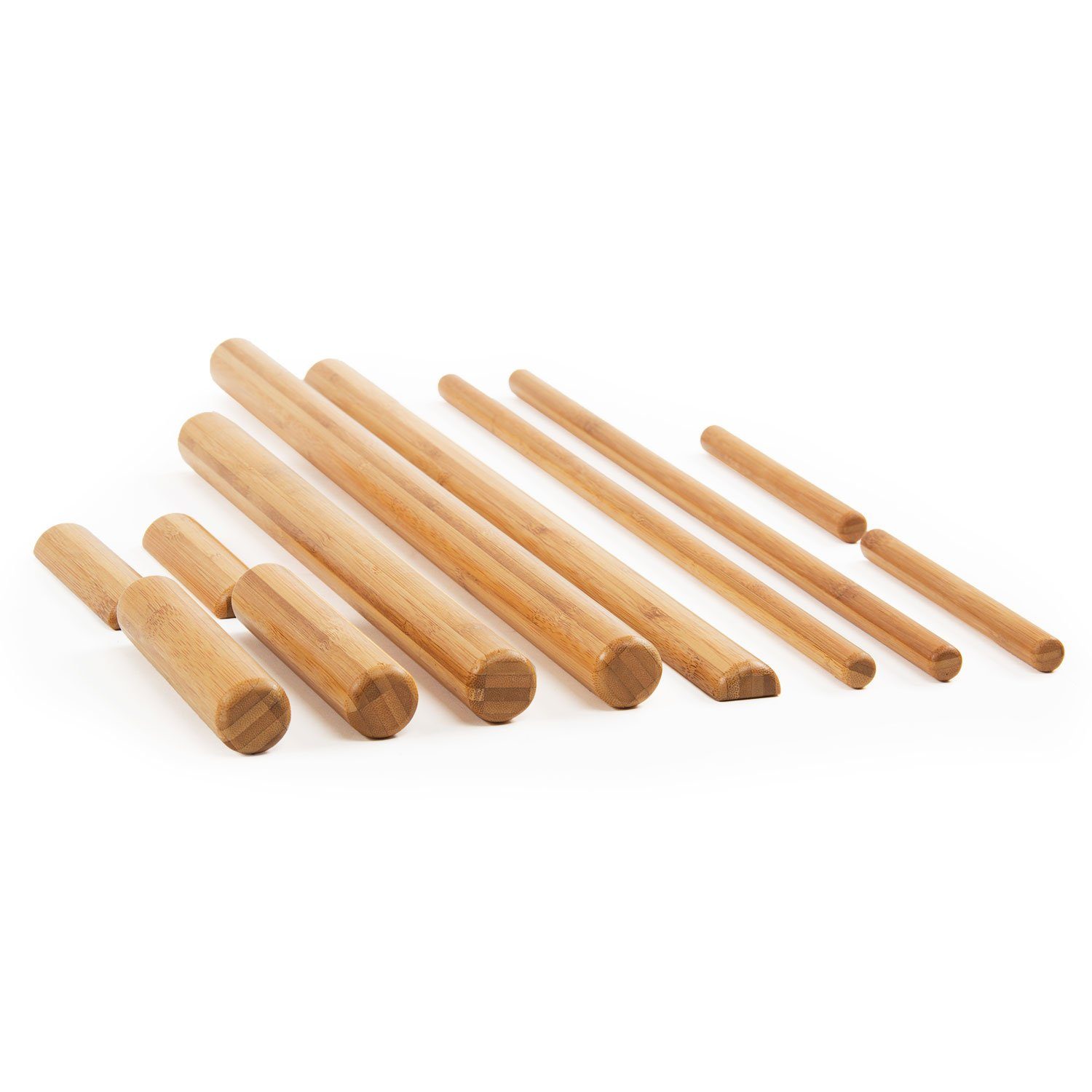 bodynova Massagegerät Bambus Massage Set 11-teilig, 11-tlg.