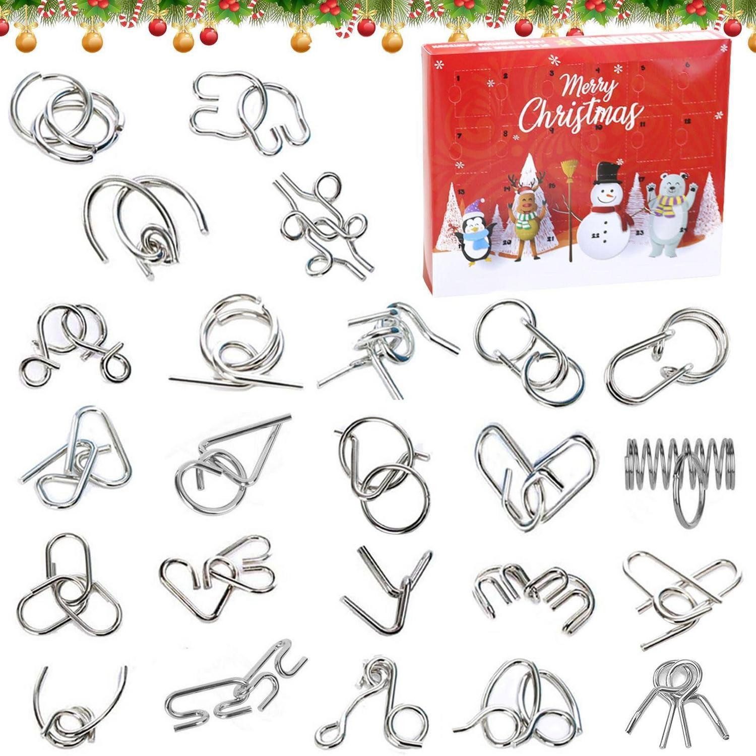 LuxusKollektion Spielzeug-Adventskalender Adventskalender 2026 24 Metall Knobelspiele