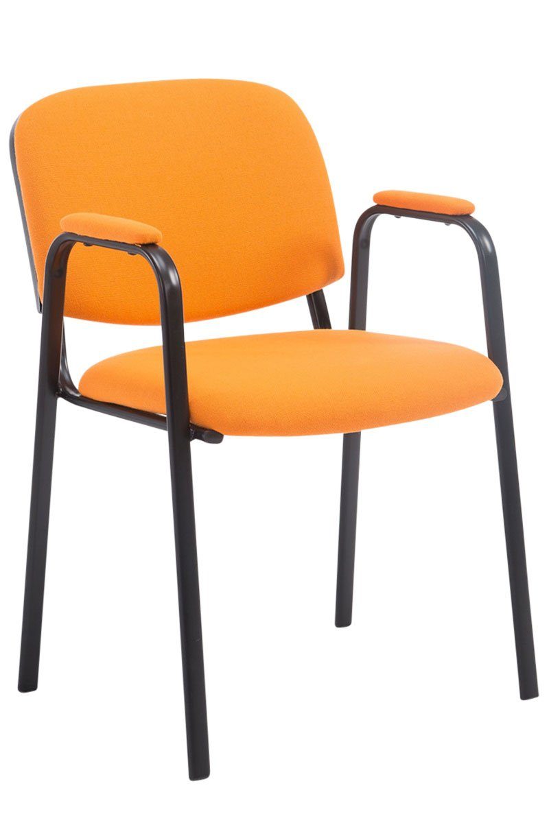 CLP Besucherstuhl Ken PRO Stoff, mit Metallgestell und Stoffbezug orange | Besucherstühle