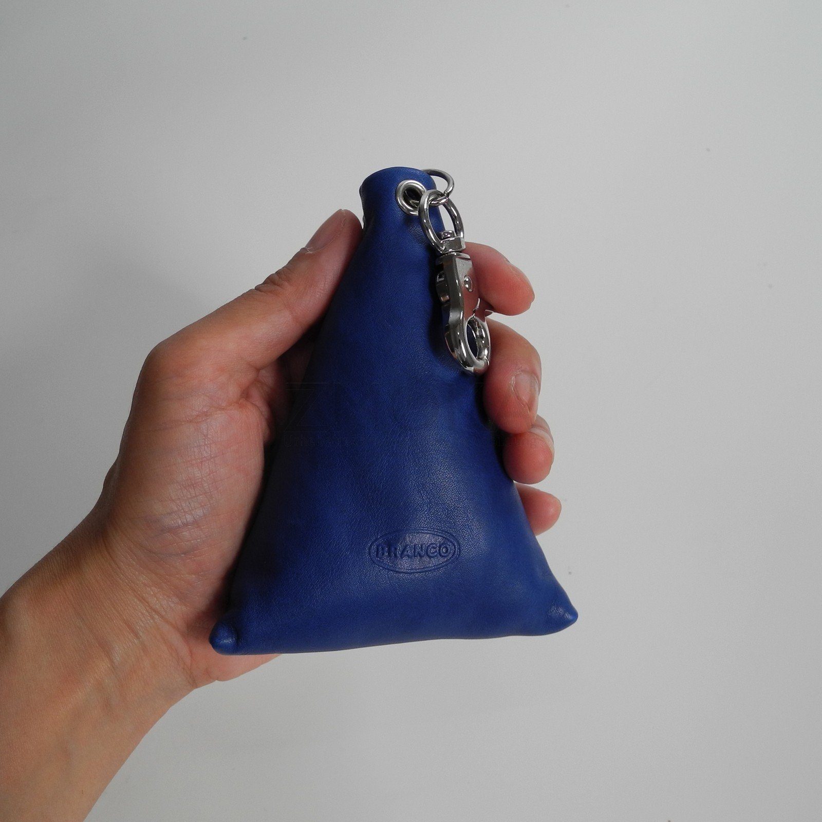 BRANCO Schlüsseltasche Branco Blau Leder Schlüsseltasche - Auswahl Schlüsselringe Schlüsseletui