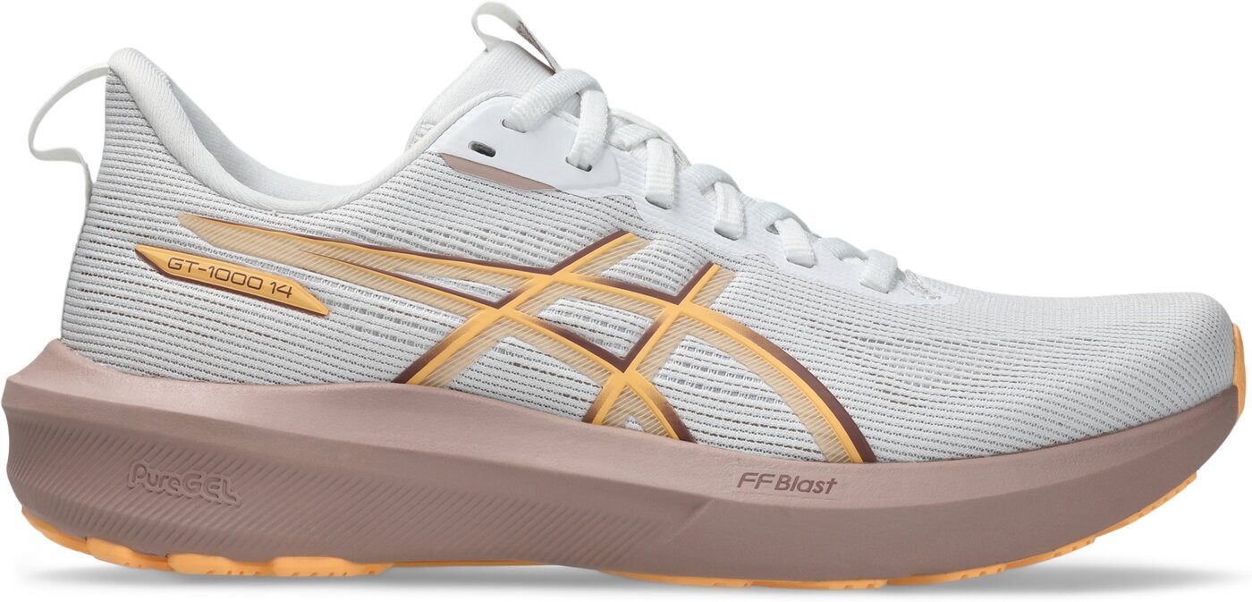 Asics GT-1000 14 WHITE/RUBBLE RED Laufschuh