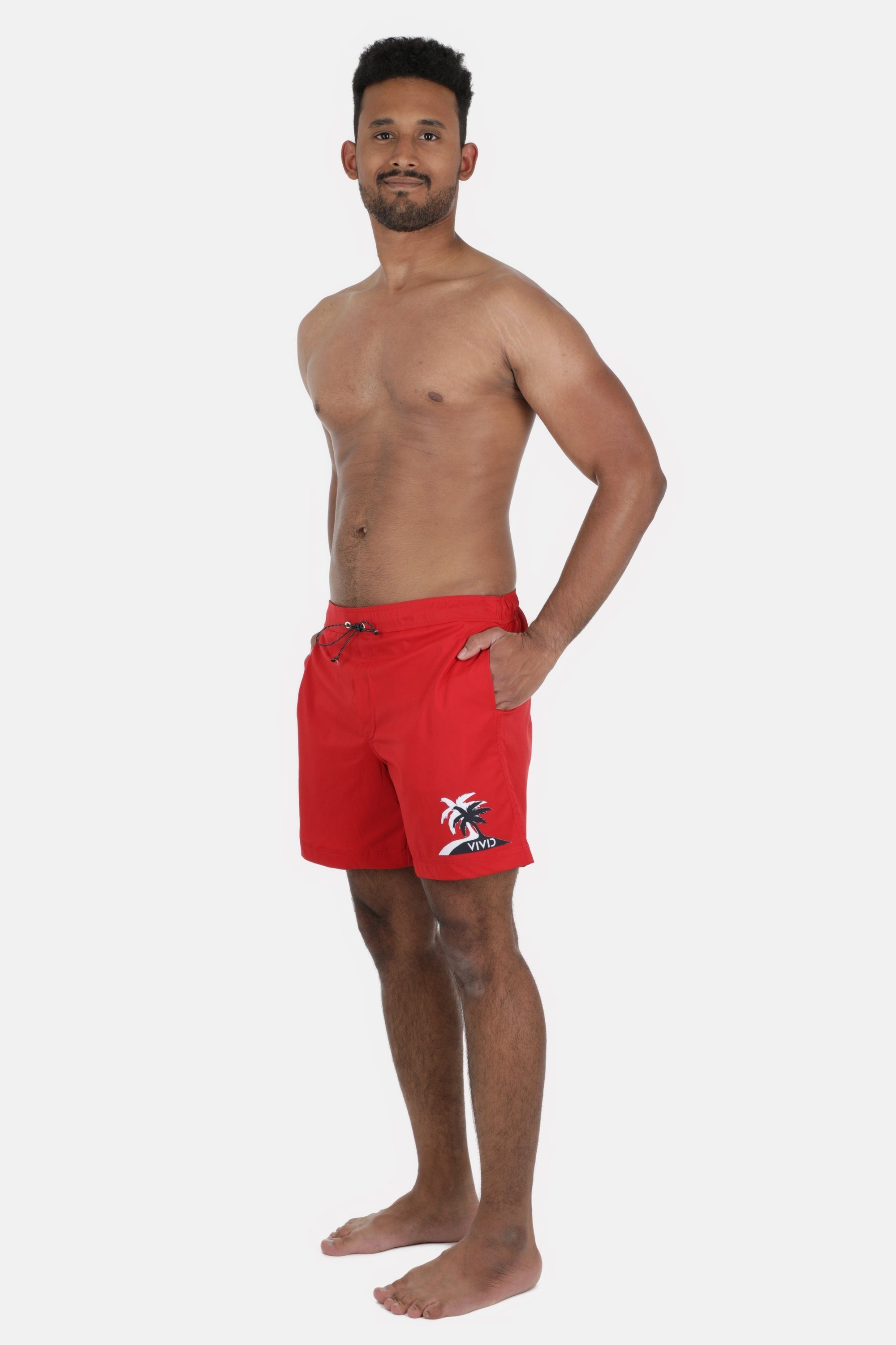 VIVID Badeshorts Shorts rot (1-St)