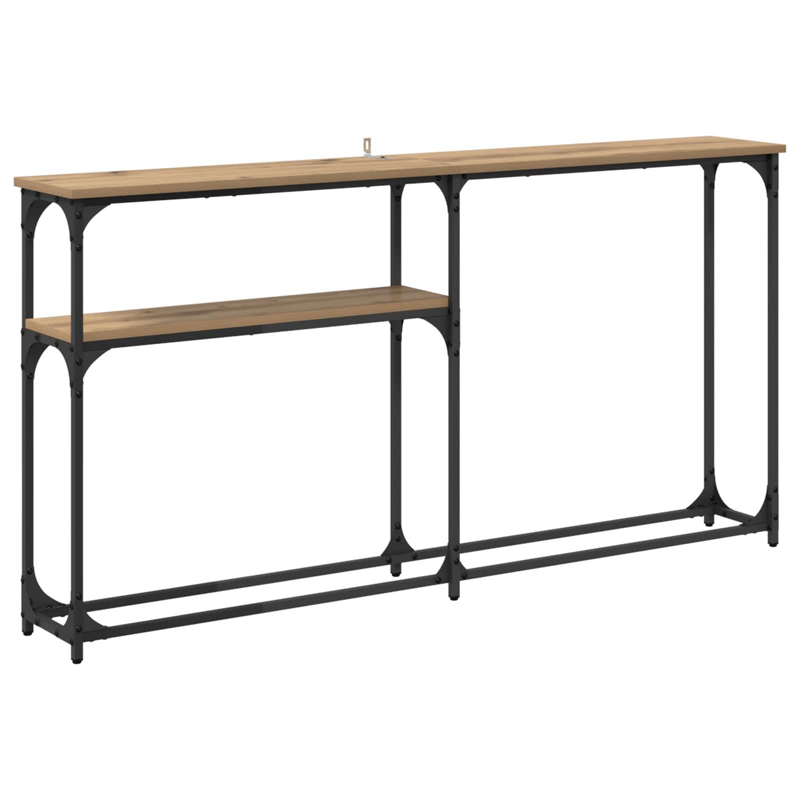 vidaXL Nachttisch Konsolentisch Artisan-Eiche 145 x 22,5 x 75 cm Holzwerkstoff (1-St)
