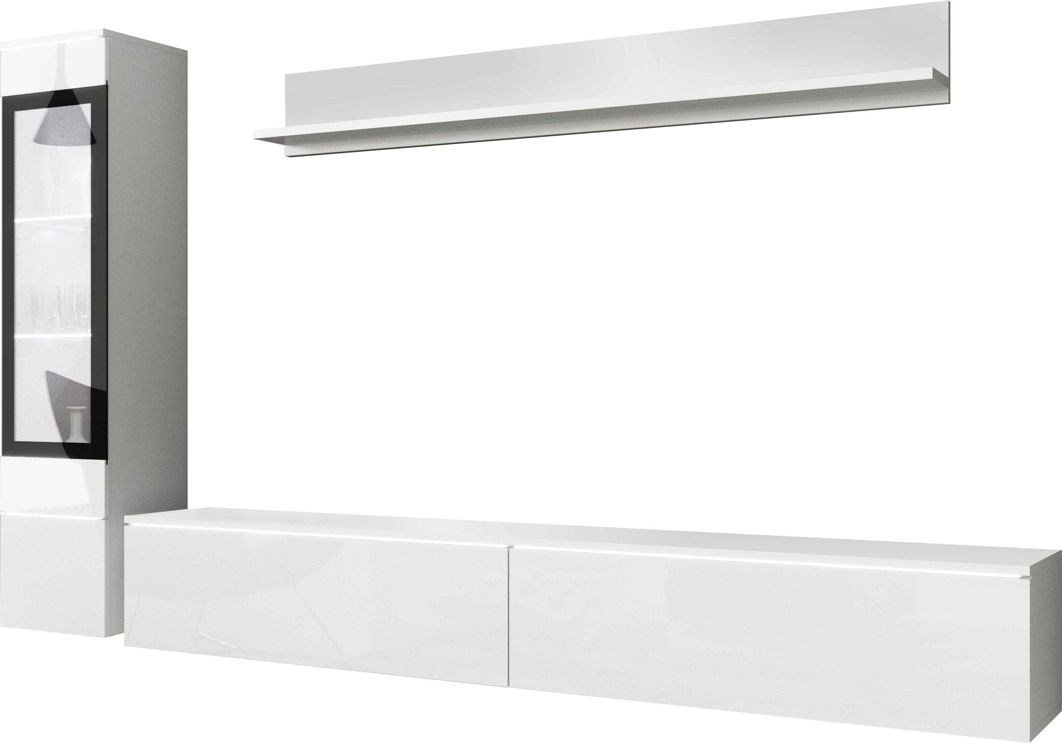 INOSIGN Wohnwand VERA I, Vitrinen Türanschlag links/rechts wechselbar, (Kom günstig online kaufen