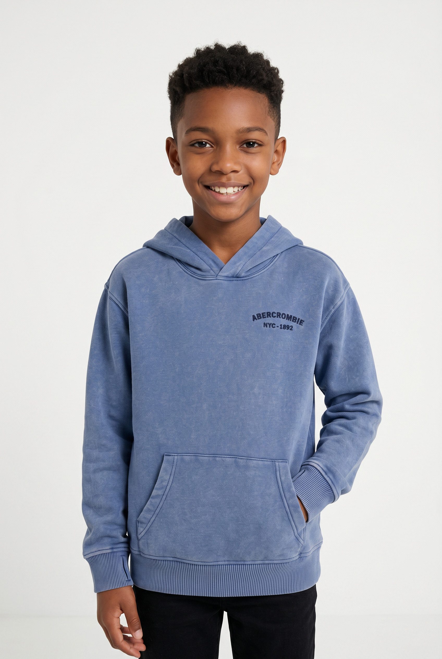 Abercrombie Kids Hoodie AFB SUNFADED PULLOVER Ärmelbund mit Daumenloch