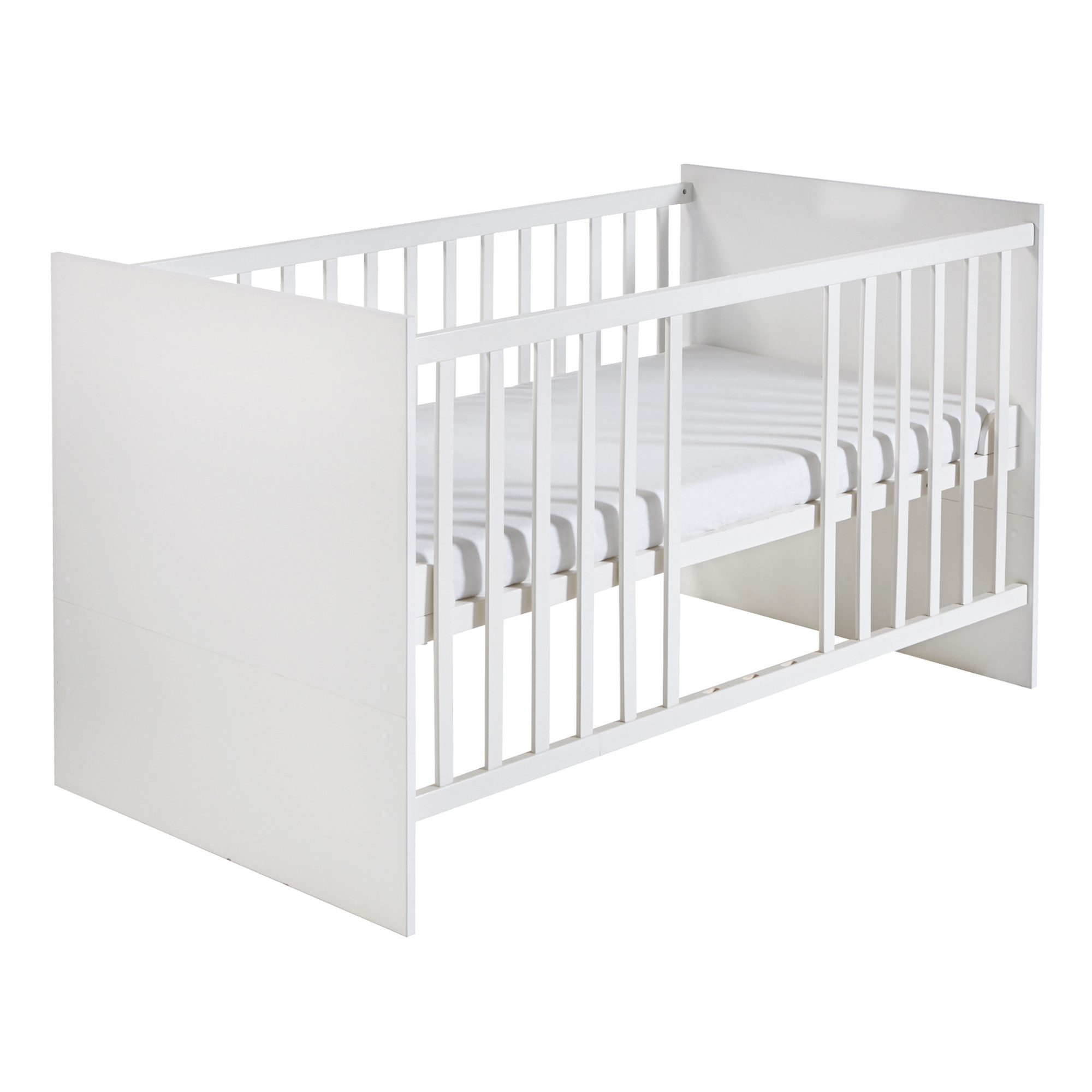 roba® Babyzimmer-Komplettset Maren, Gitterbett, Wickelkommode & 3-türiger Schrank, umbaubar