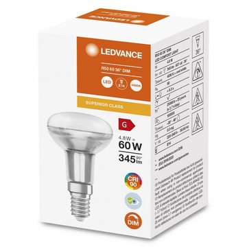 Ledvance LED-Leuchtmittel PLUS SPOT R50 Reflektor Lampe 4.8W E14 Strahler dimmbar [4er], E14, 4 St., neutralweiss, Energiesparend,IP20,neutralweiss,CRI > 90