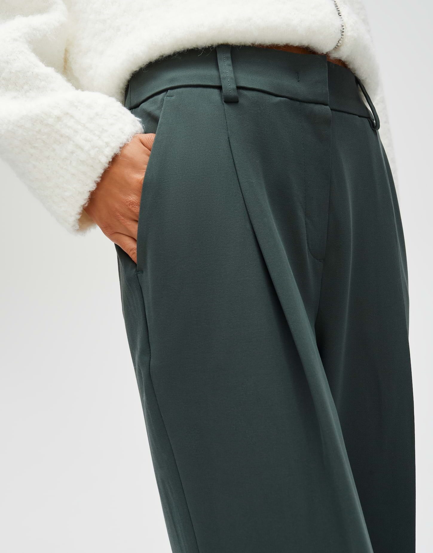 OPUS PANTS Stoffhose MOIRA Wide Leg mit Komfortbund verdeckter Zip-Fly, weicher Griff, elastischer Stoff – Bild 4 von 5