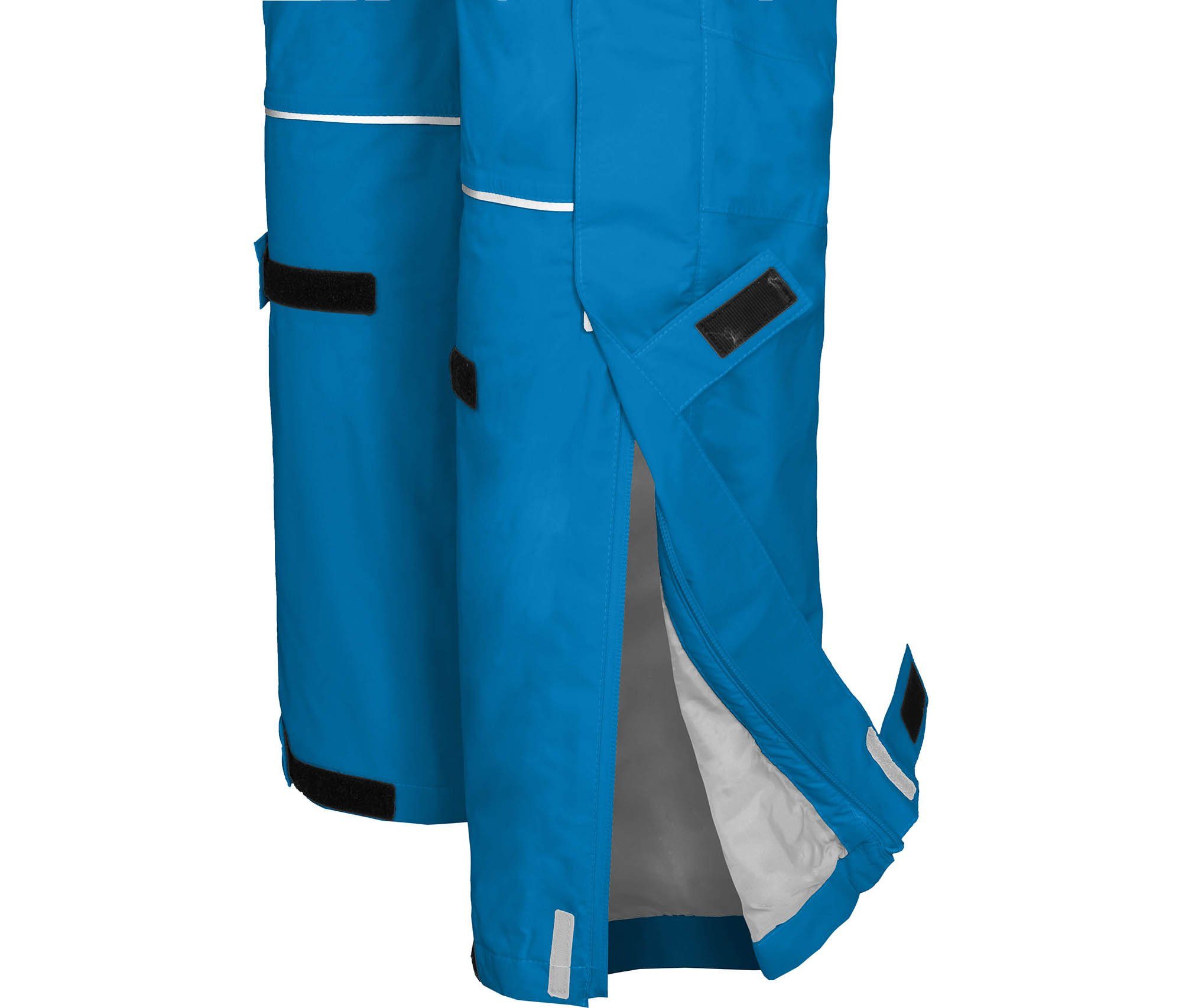 Bergson Regenhose Herren Regenhose, Thermo VARKAUS mm 12000 blau wattiert, leicht Normalgrößen, Wassersäule, (Über)