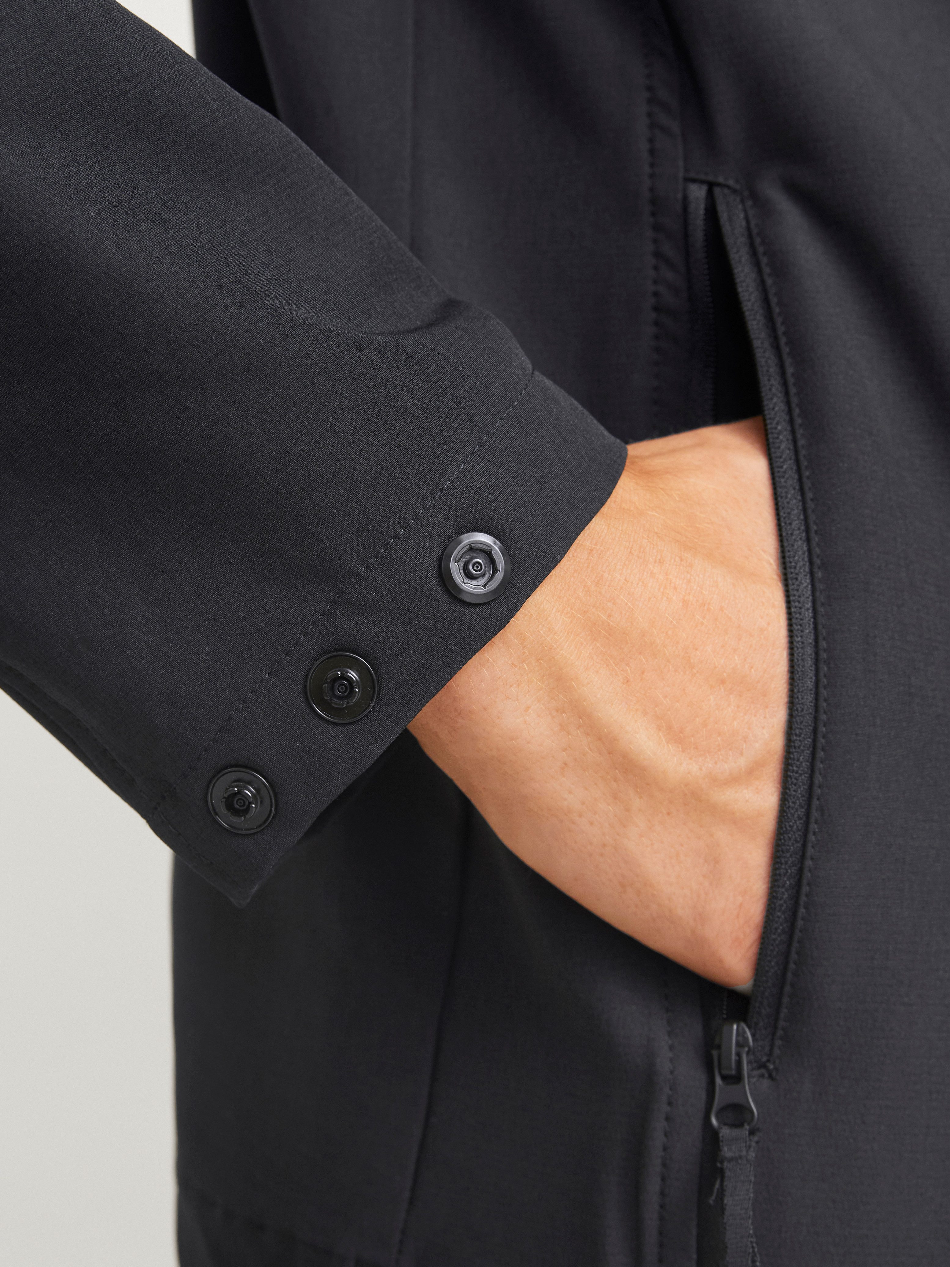 Jack & Jones Langarmhemd JCOAERO SHIRT JACKET LS NOOS mit Reißverschluss