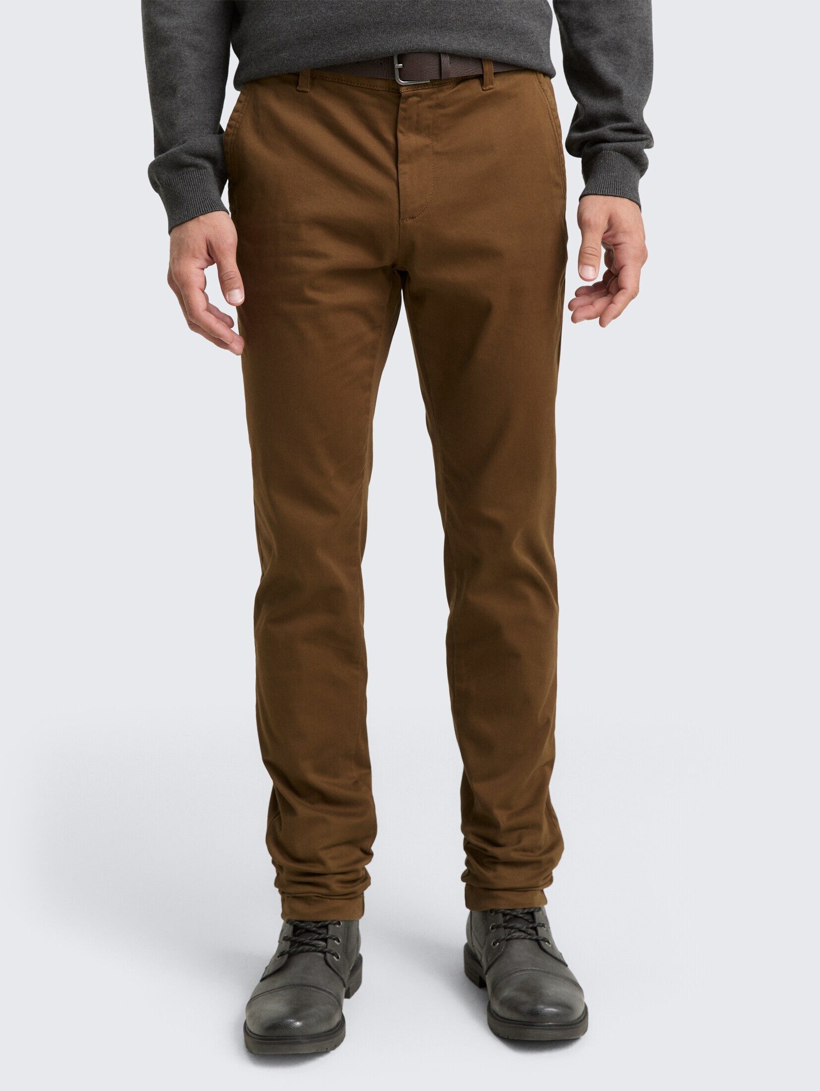 TOM TAILOR Chinohose Hosen & Chino TTTRAVIS Slim Chino mit Gürtel günstig online kaufen