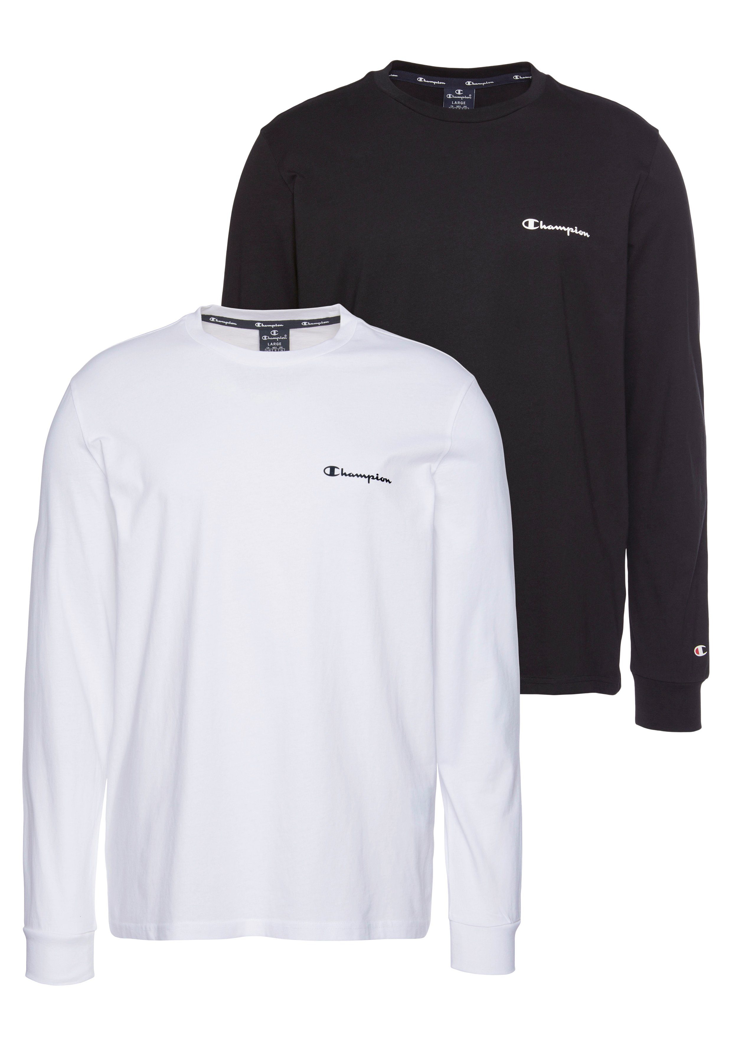 Champion Langarmshirt (Packung, 2er-Pack) günstig online kaufen