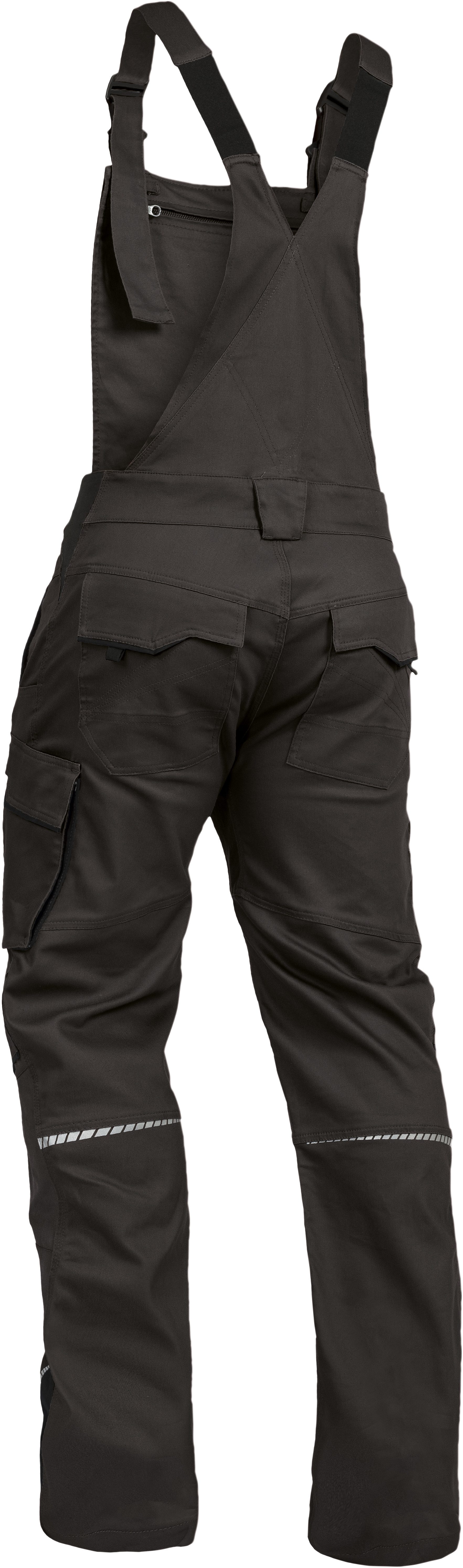 Leibwächter Arbeitslatzhose Herren Flex-Line Latzhose (Arbeitshose mit Keil im Schritt) mit Reflektoren