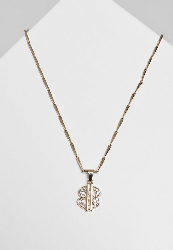 Necklace, Dollar Edelstahlkette Accessoires URBAN CLASSICS Urban Accessoires Small Classics