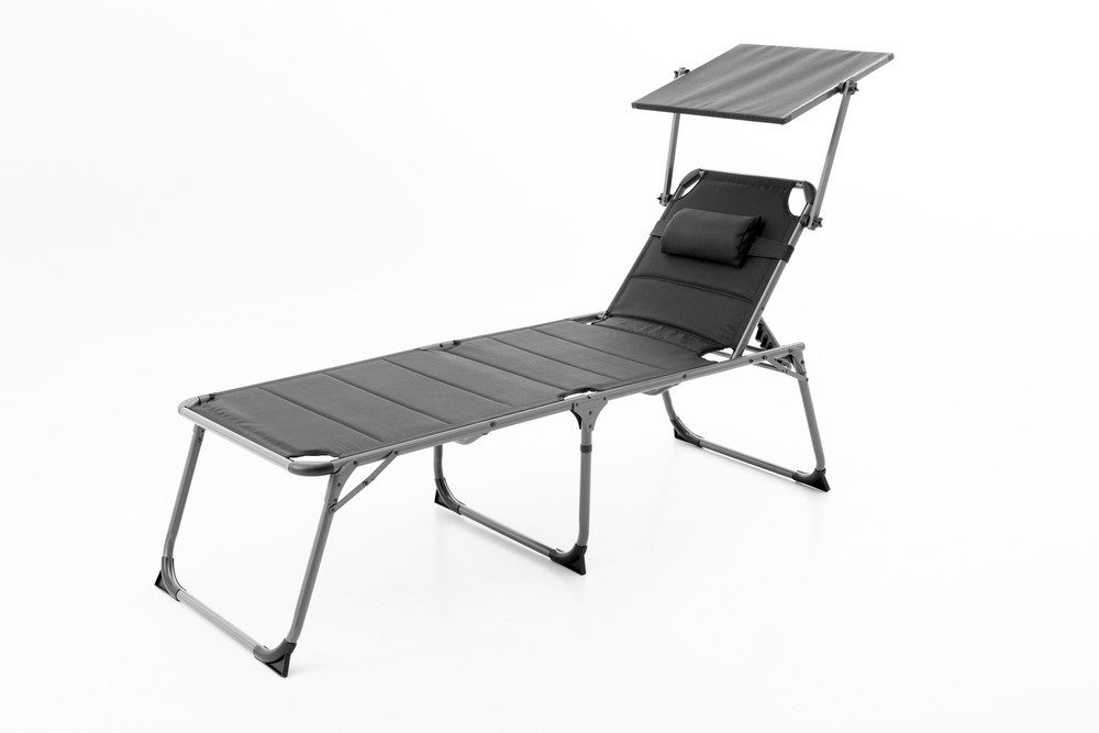 Solax-Sunshine Gartenliege XXL-Komfort-Sonnenliege verstellbar mit Kissen A günstig online kaufen