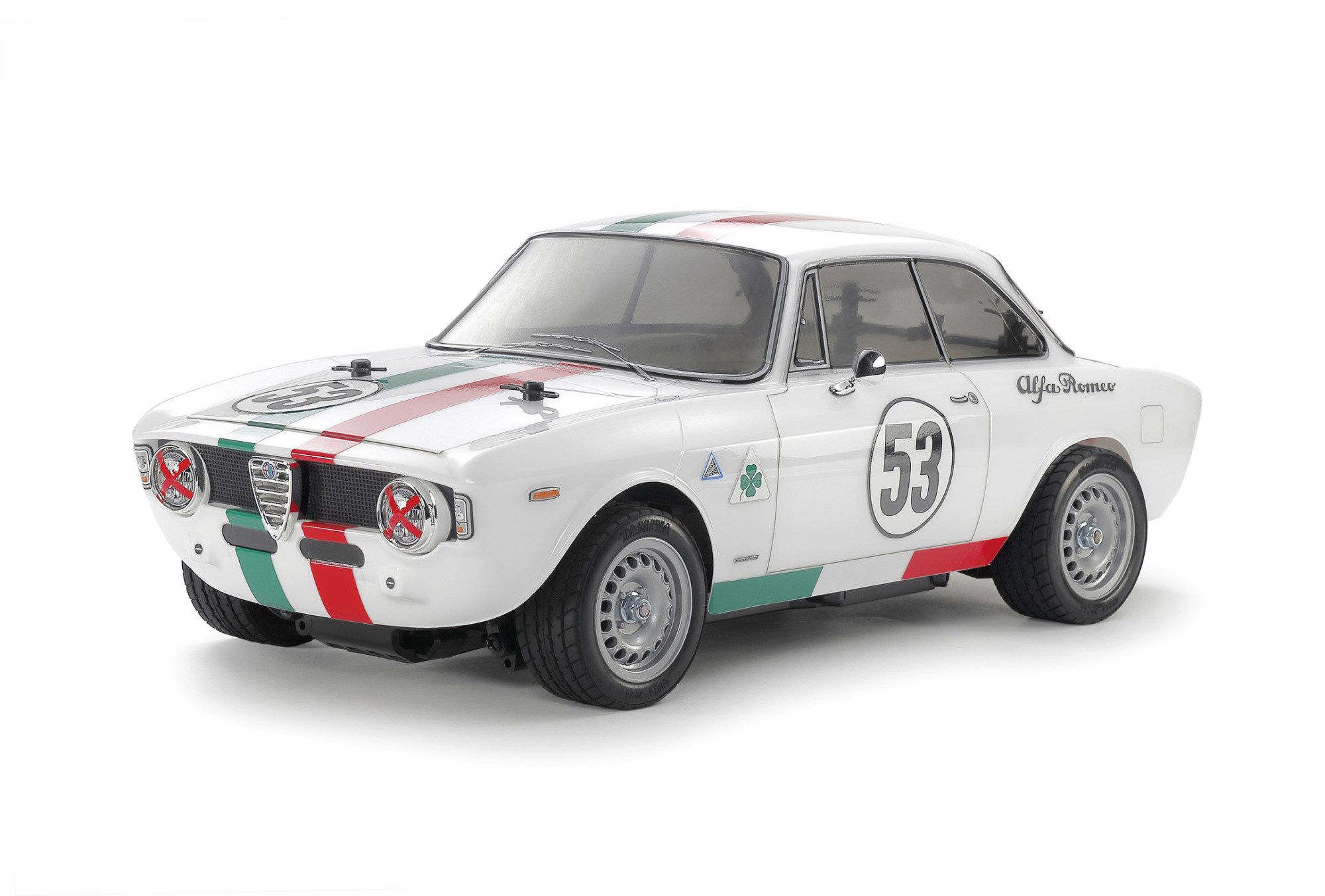 Tamiya RC-Buggy Tamiya RC Alfa Romeo Giulia Sprint Club Sport MB-01 1:10 Bausatz Lack.