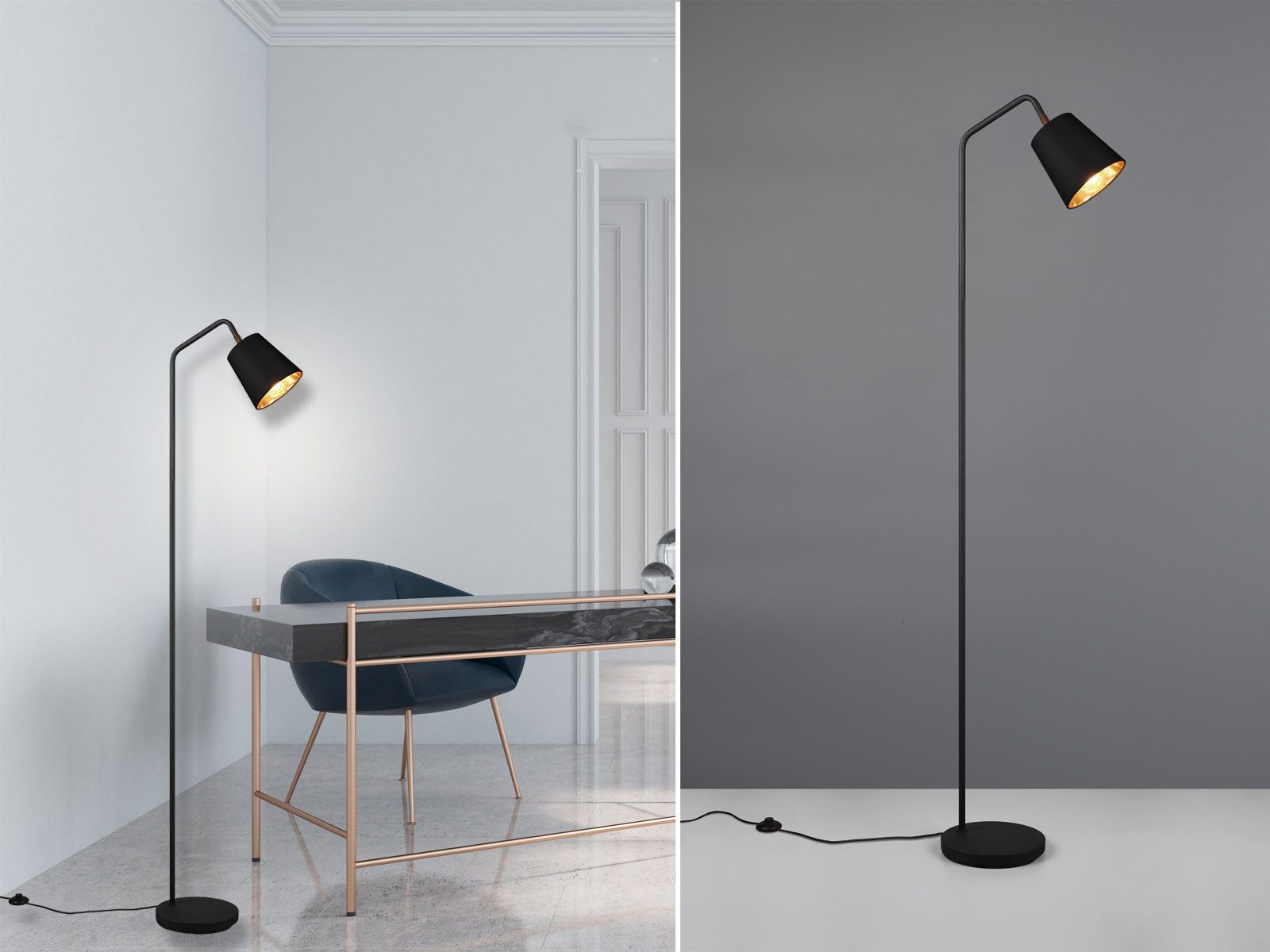 Reality Leuchten LED Stehlampe, Dimmfunktion, LED wechselbar, Warmweiß, Ret günstig online kaufen