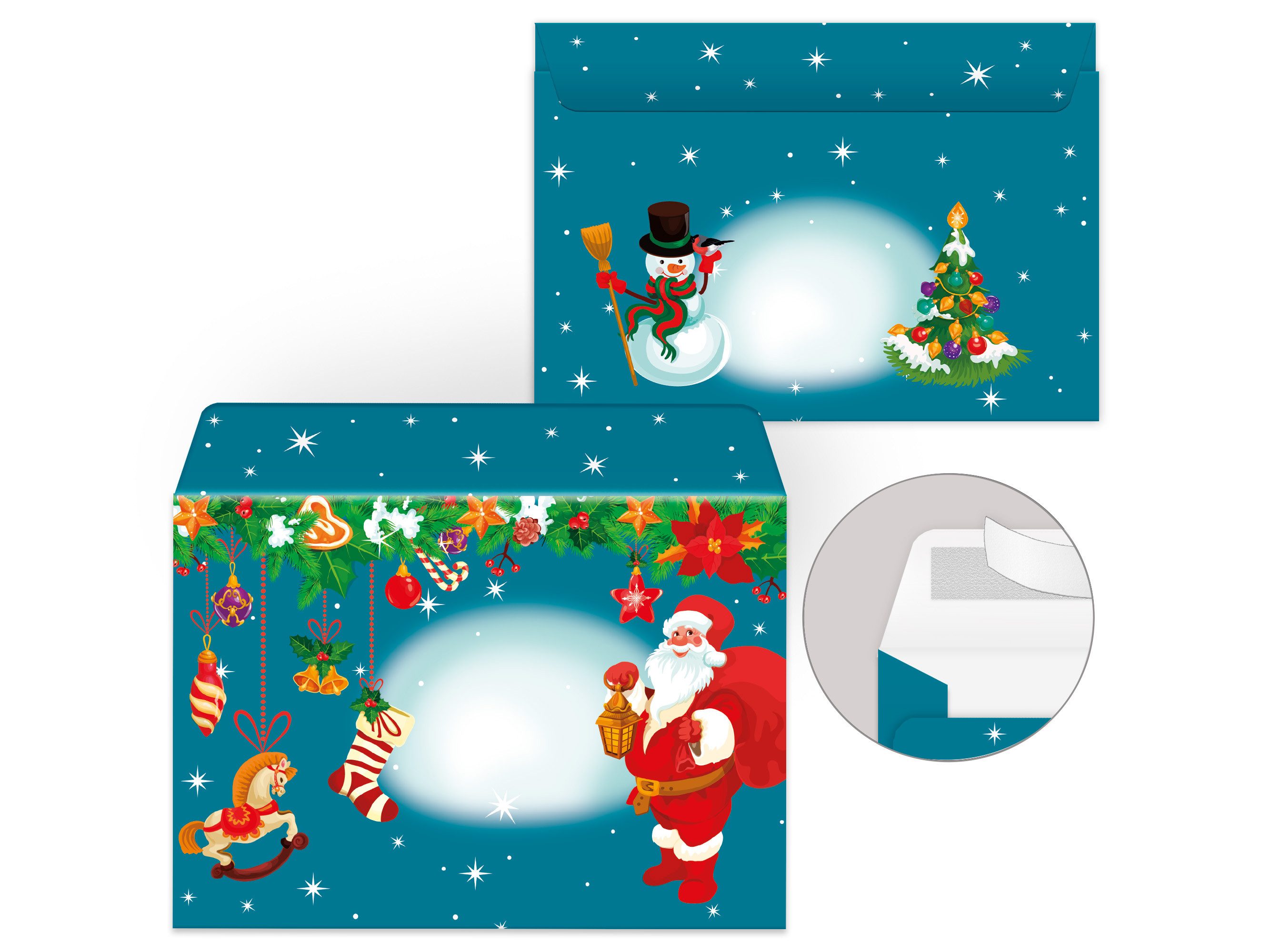 LIMONIA Briefpapier Set Kinder Briefblock A5 mit Umschlägen Notizblock Weihnachten, Weihnachtsbriefpapier, Weihnachtsgrüße, Geschenk Idee