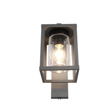 click-licht Deckenleuchte Wandleuchte Lunga in Anthrazit E27 IP44, keine Angabe, Leuchtmittel enthalten: Nein, warmweiss, Aussenlampe, Aussenwandleuchte, Outdoor-Leuchte