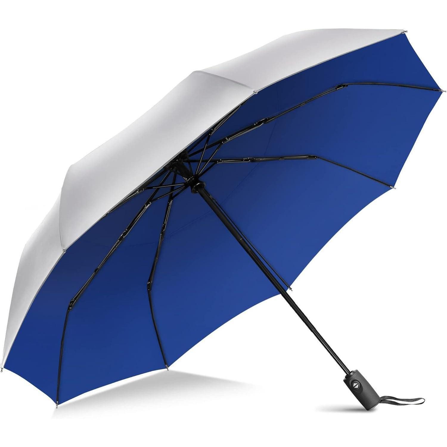 ZOMAKE Taschenregenschirm Sonnenschirm UPF 50+ UV Schutz Regenschirm automatisch faltbar klein